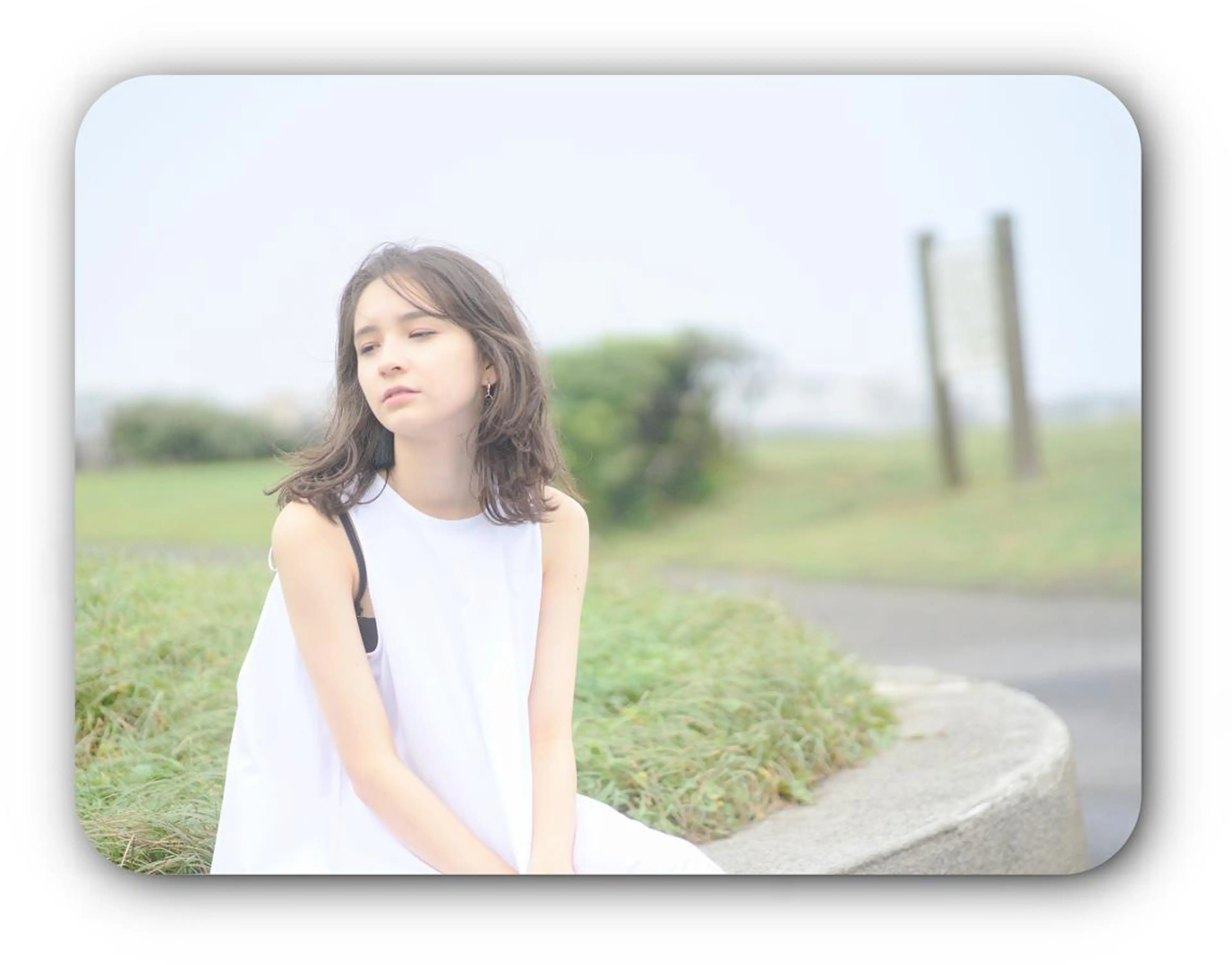 ミディアム カラー パーマ ミディアムパーマ アクアカラー ベージュカラー フォギーベージュ クオルシアカラー N° anfeel 渋谷🪞🫧のヘアスタイル