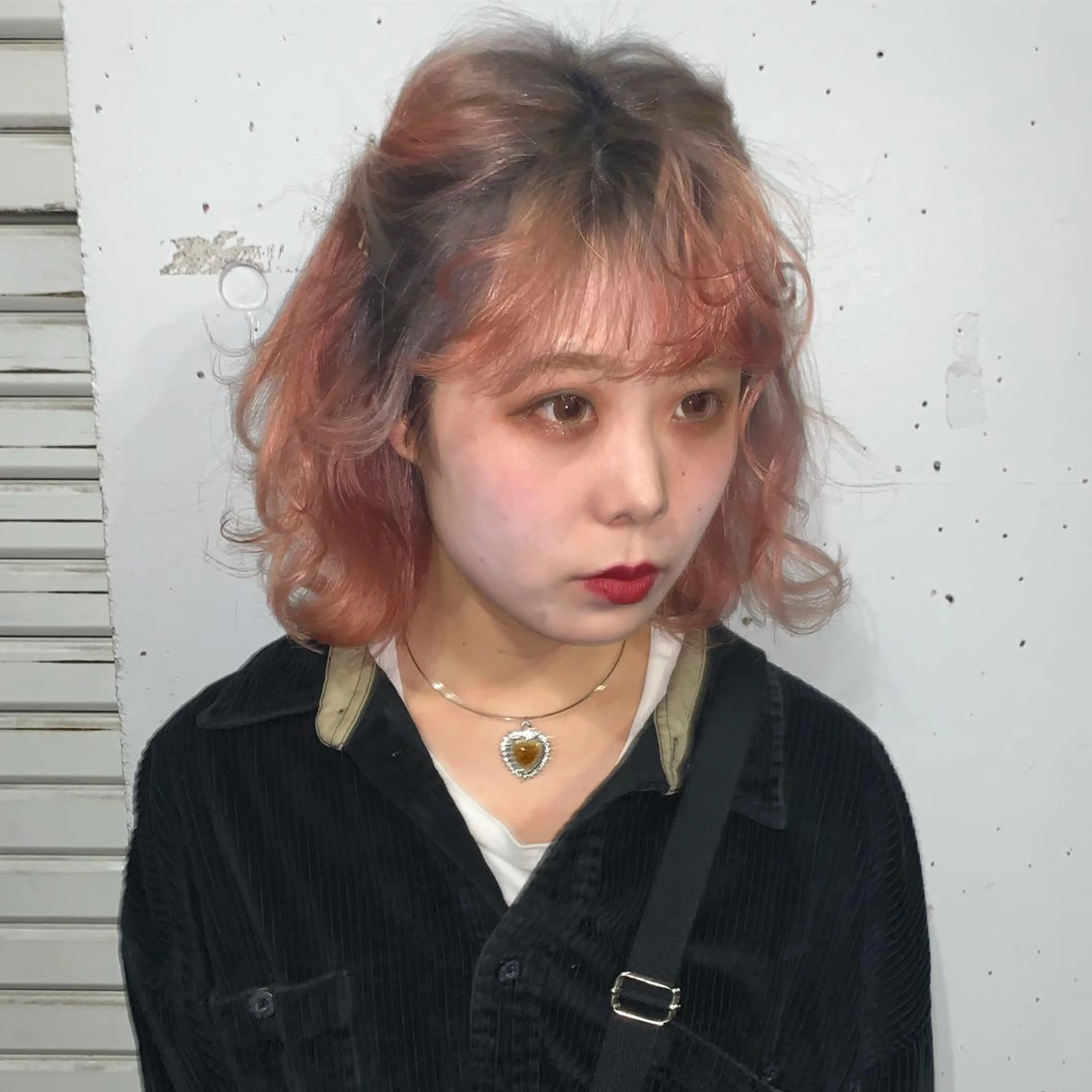 ミディアム カラー ピンクベージュ/新潟 万代/高橋桃葉🍑のヘアスタイル