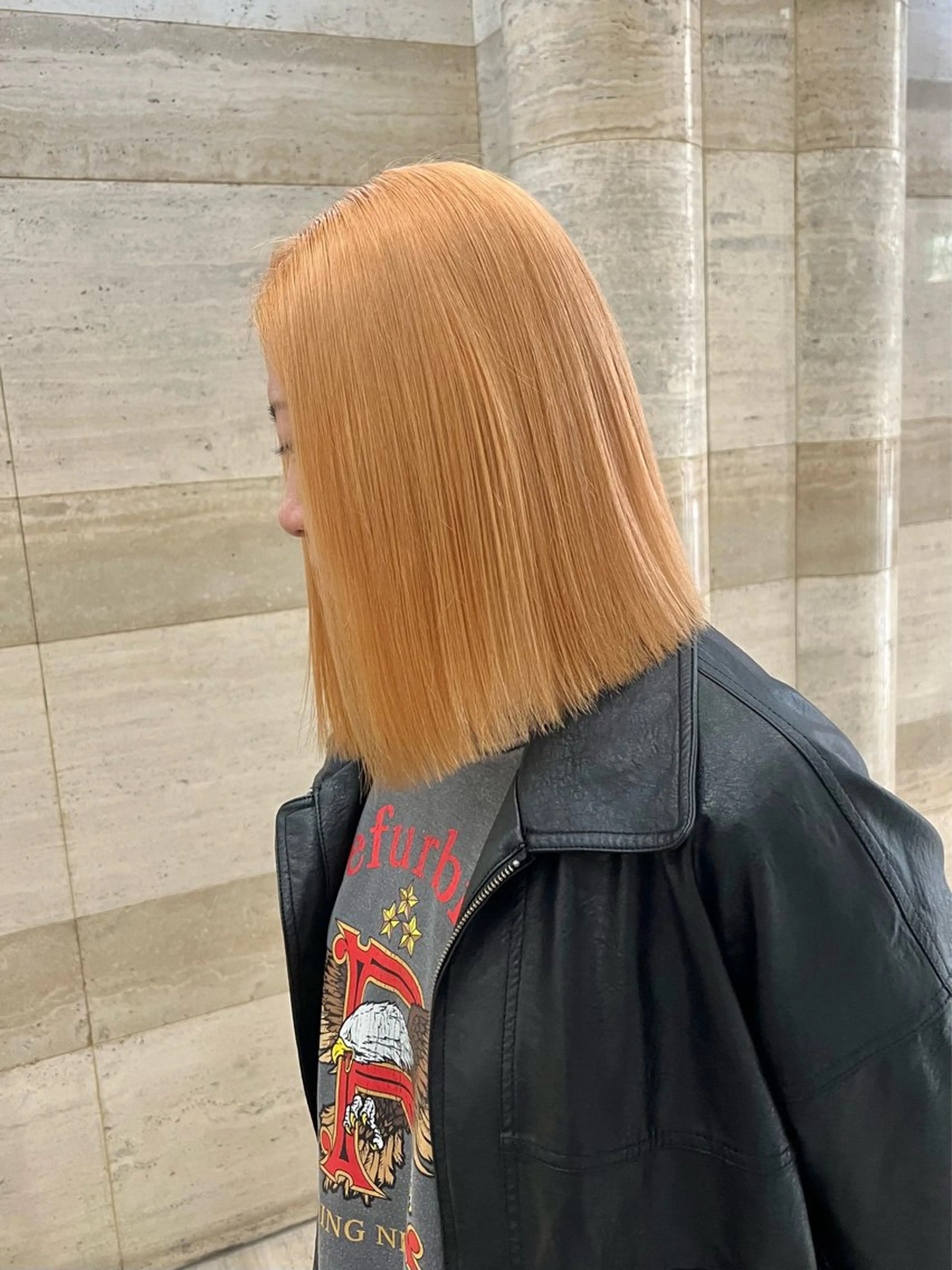 ミディアム カラー バレイヤージュ ブリーチ ブロンド ケアブリーチ ダブルカラー ヘアカラー Via officialのヘアスタイル