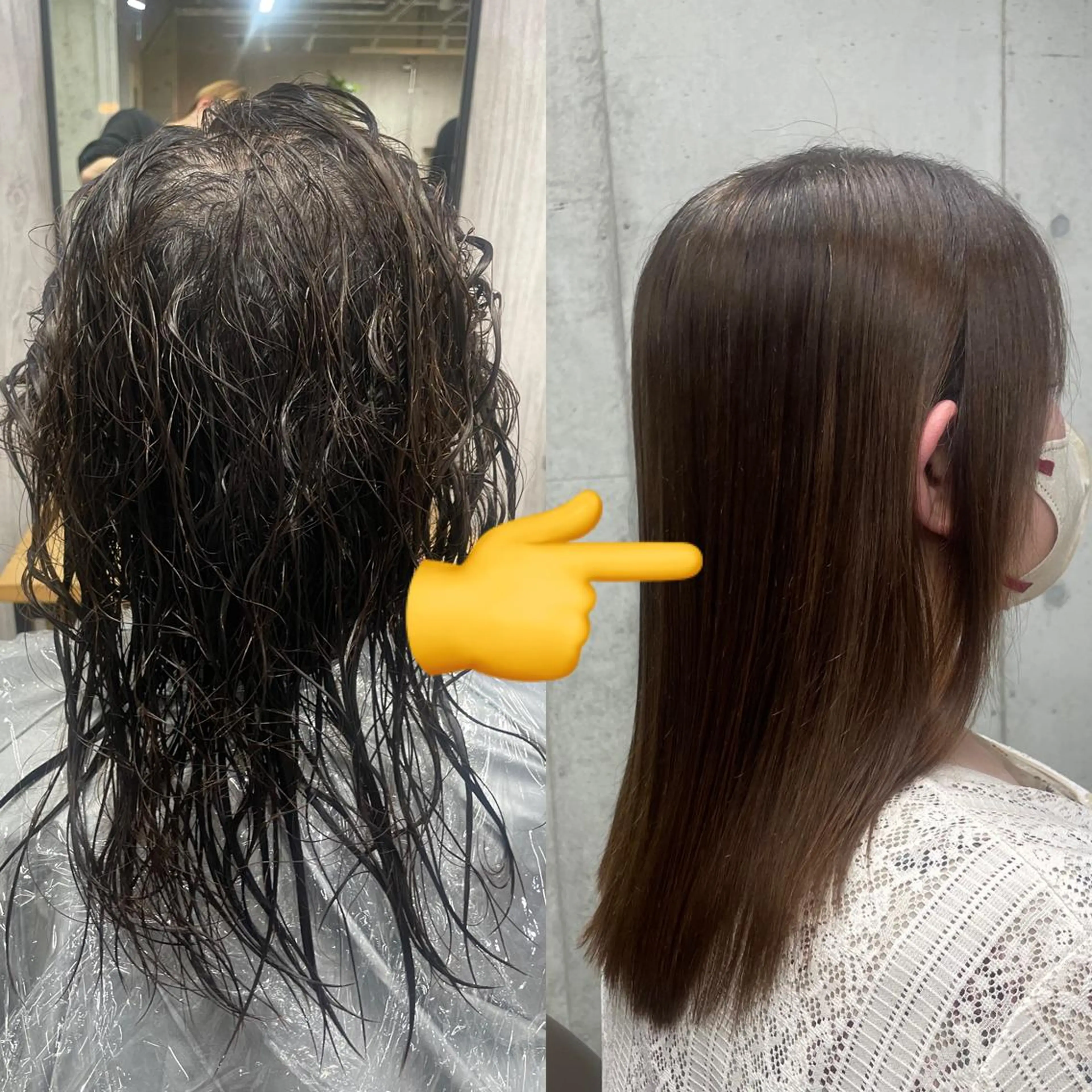 セミロング 縮毛矯正 福岡美容師 SOUTAのヘアスタイル