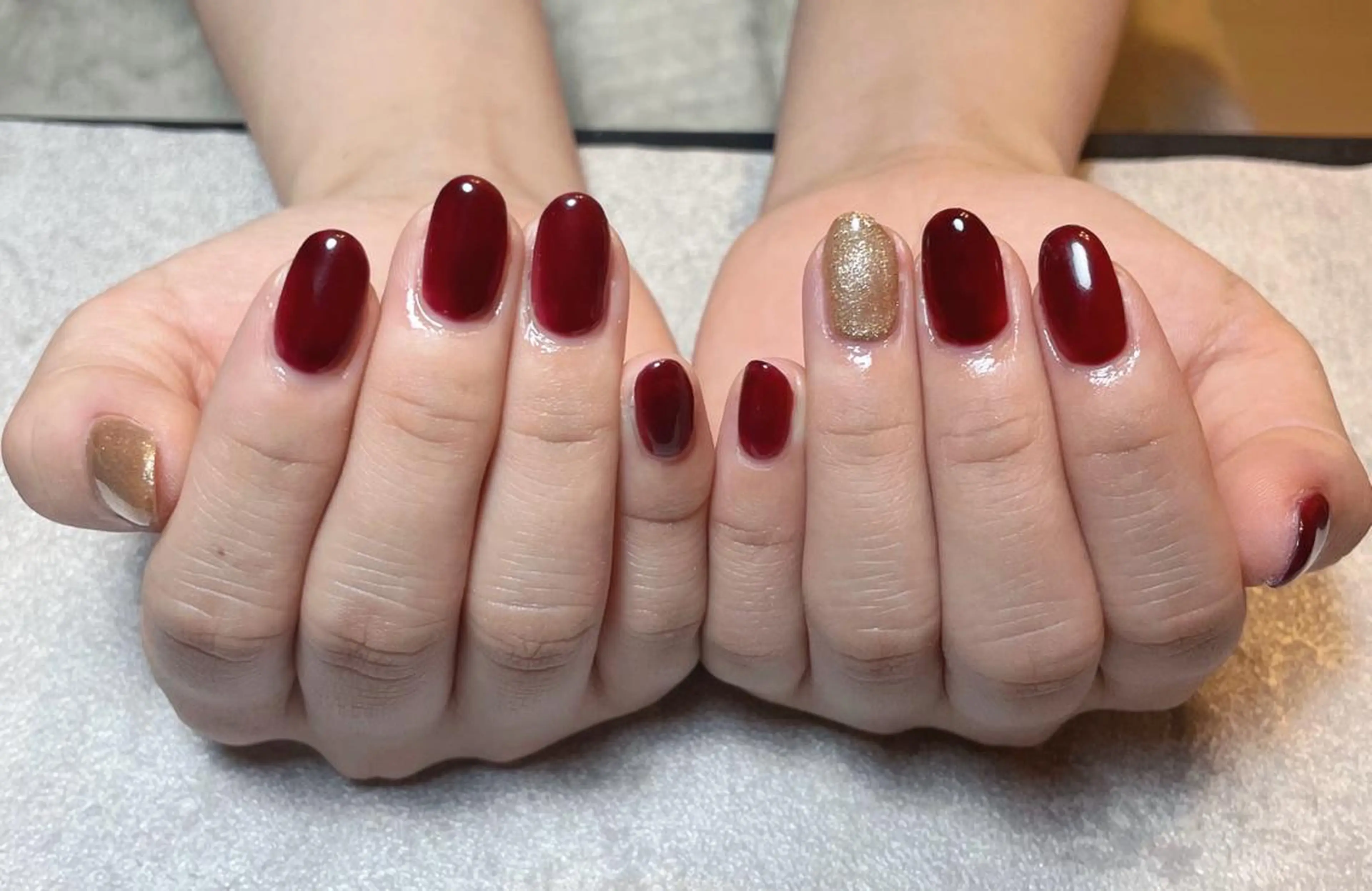 ネイル ジェルネイル ワンカラーネイル パラジェル シンプルネイル 冬ネイル BLANCEnail所属・BLANCnail yuuのネイルデザイン