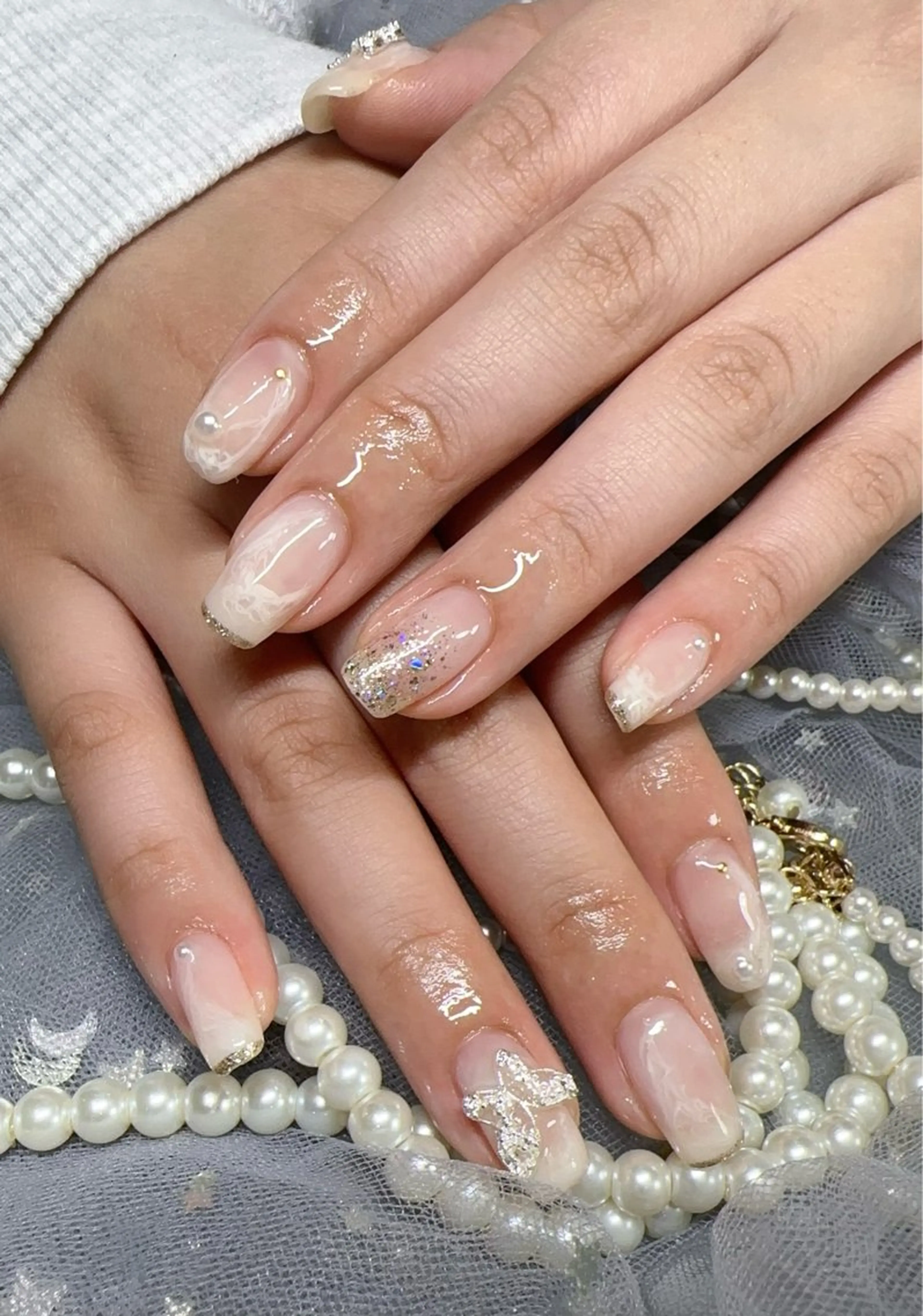 ネイル ラメ(グリッター) ハンドネイル Nail Salon J.Cのネイルデザイン