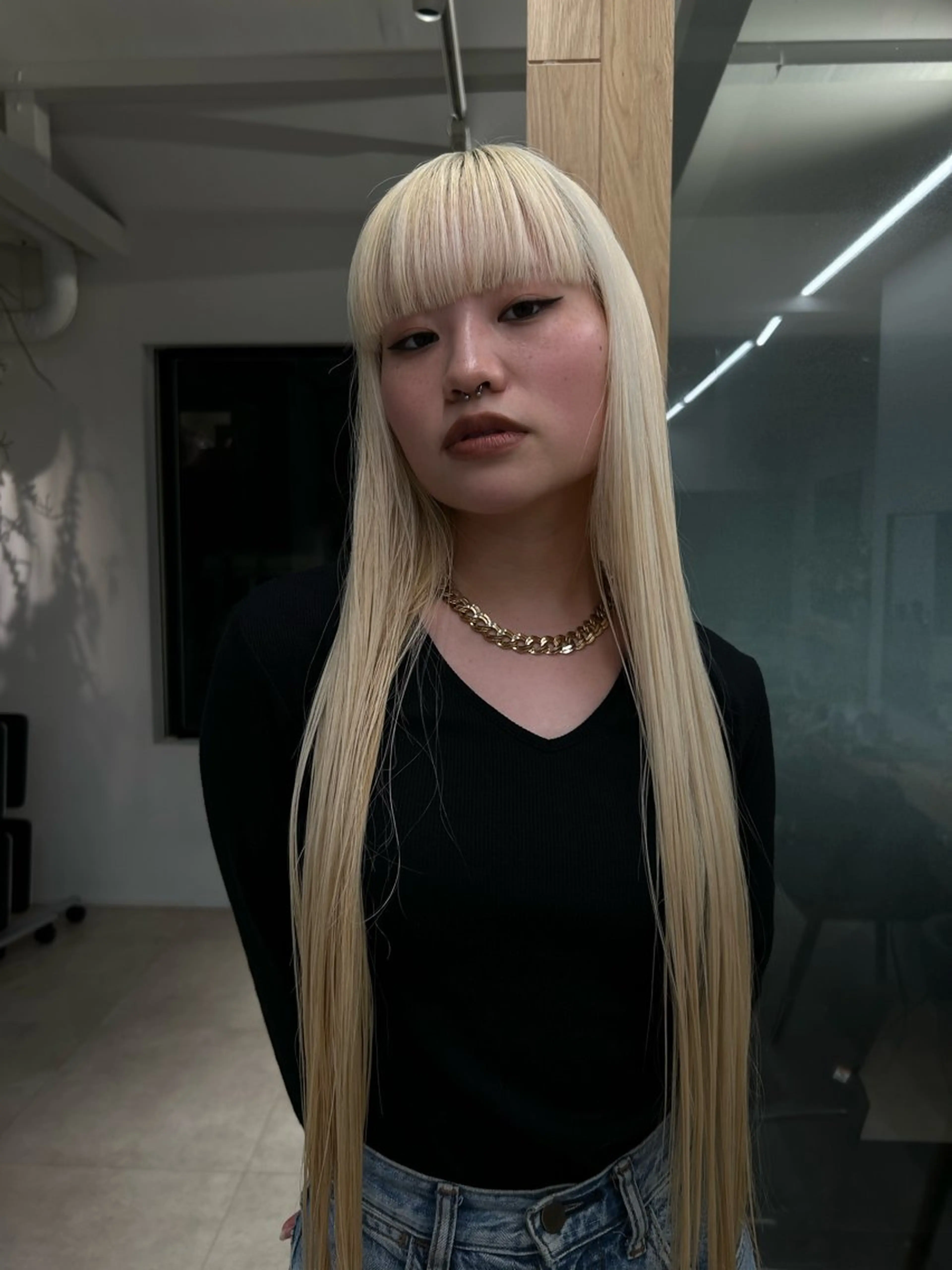 ロング カラー ヘアカラー トリートメント ケアパーマ/ケアブリ ーチdaisukeのヘアスタイル