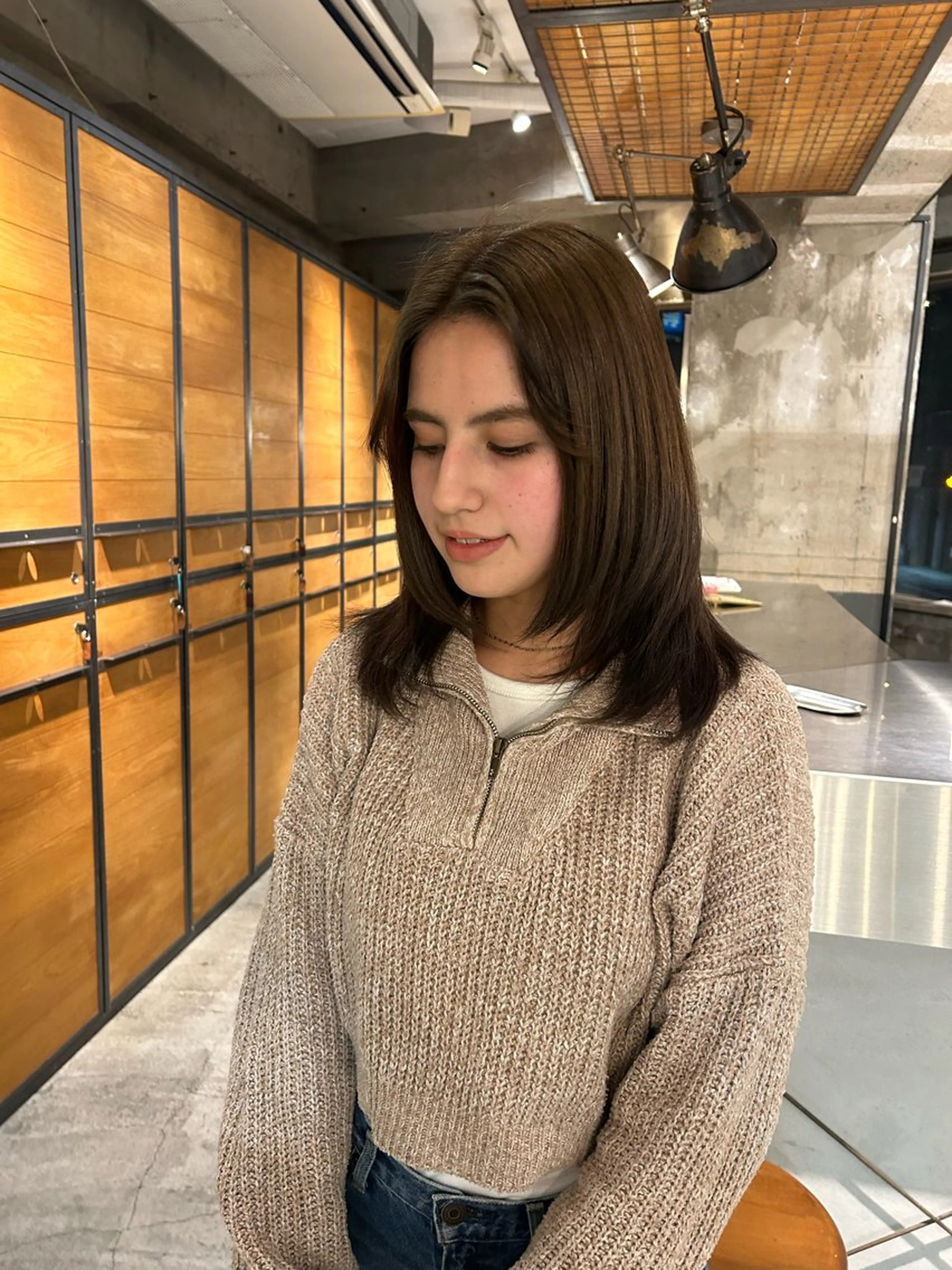 ミディアム カラー ブラウンカラー オリーブブラウン カット ヘアカラー ショートカット募集中 /NAGISAのヘアスタイル