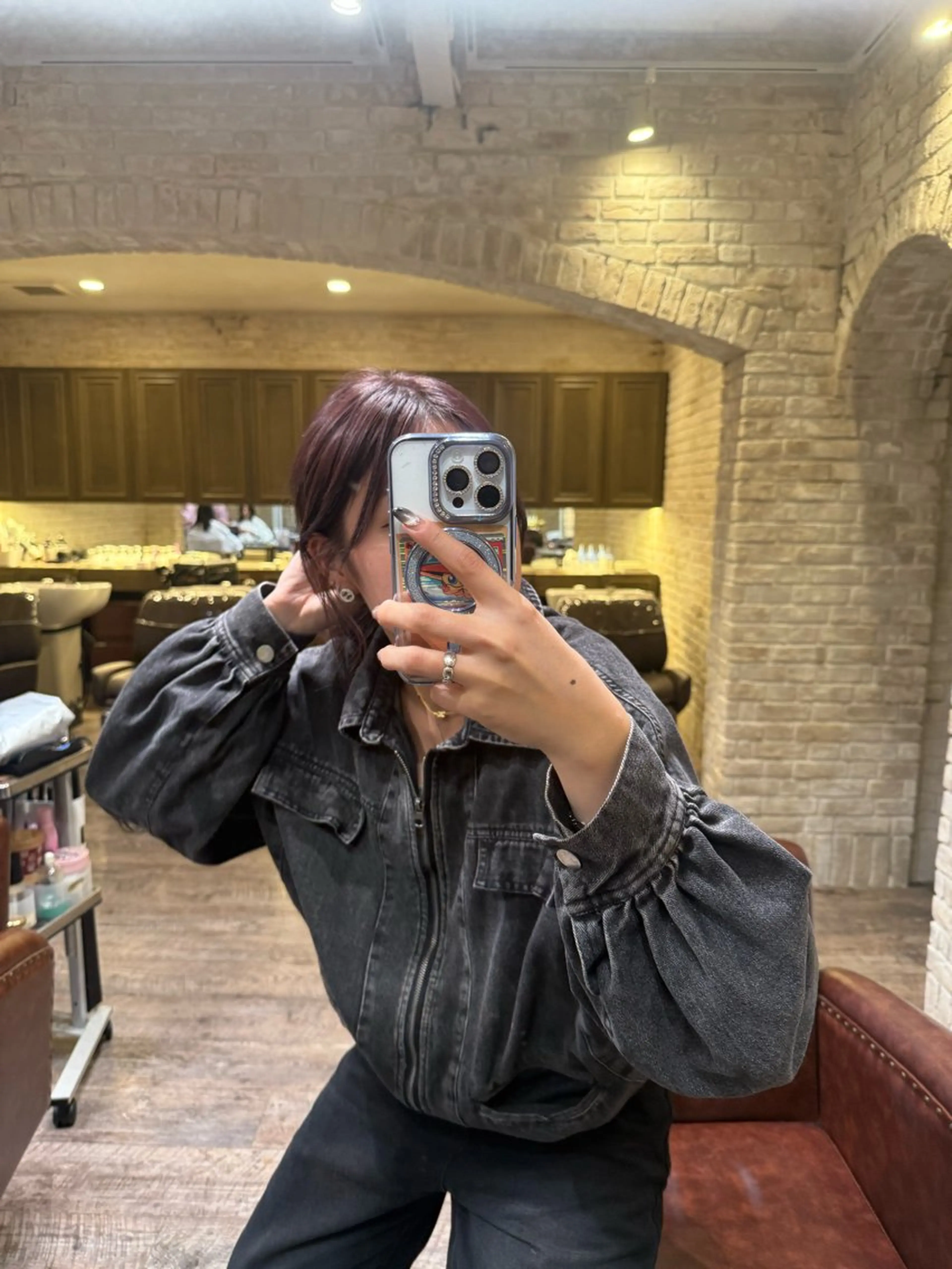 ミディアム カラー ブリーチ ラベンダーカラー ピンクカラー ピンクラベンダー カット ヘアカラー elto四条烏丸 // ア オ リのヘアスタイル