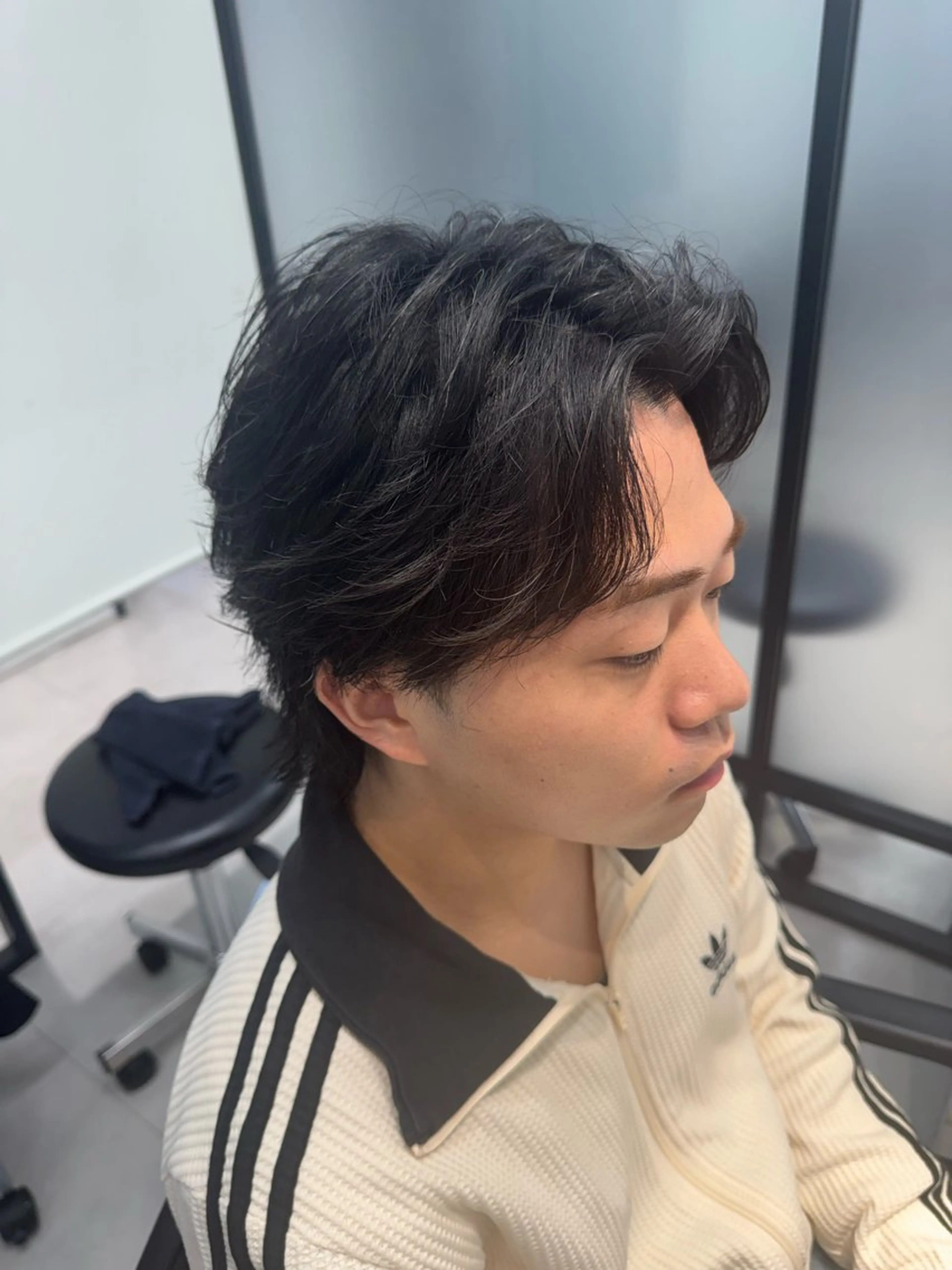 ショート パーマ ヘアアレンジ メンズ カット パーマ ヘアセット SALOWIN横浜店所属・🔥メンズ特化🔥 木村 祐太のヘアスタイル