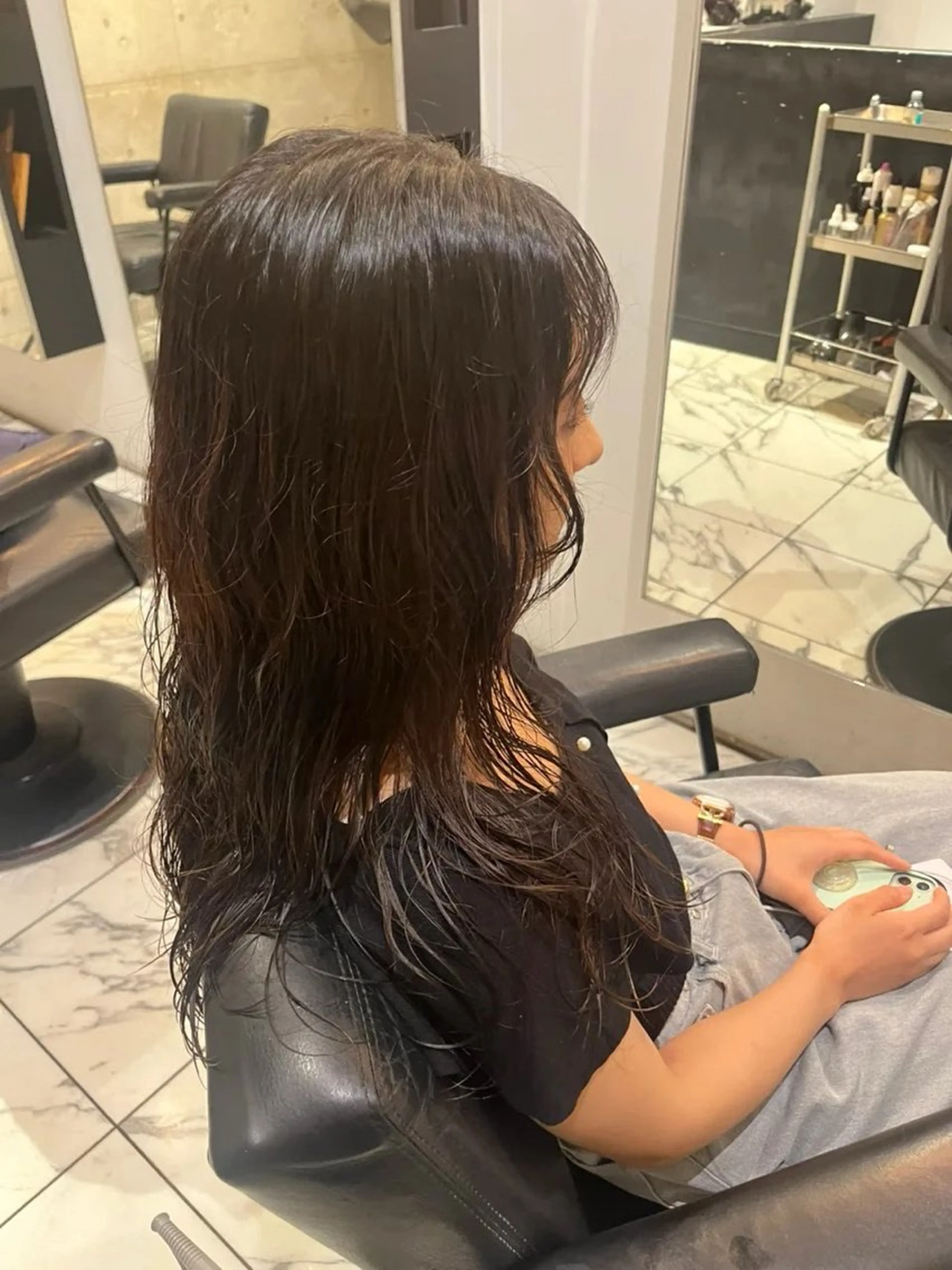 セミロング パーマ セミロングパーマ パーマ Luxe【ラグゼ】所属・🍐ki ri🍐のヘアスタイル