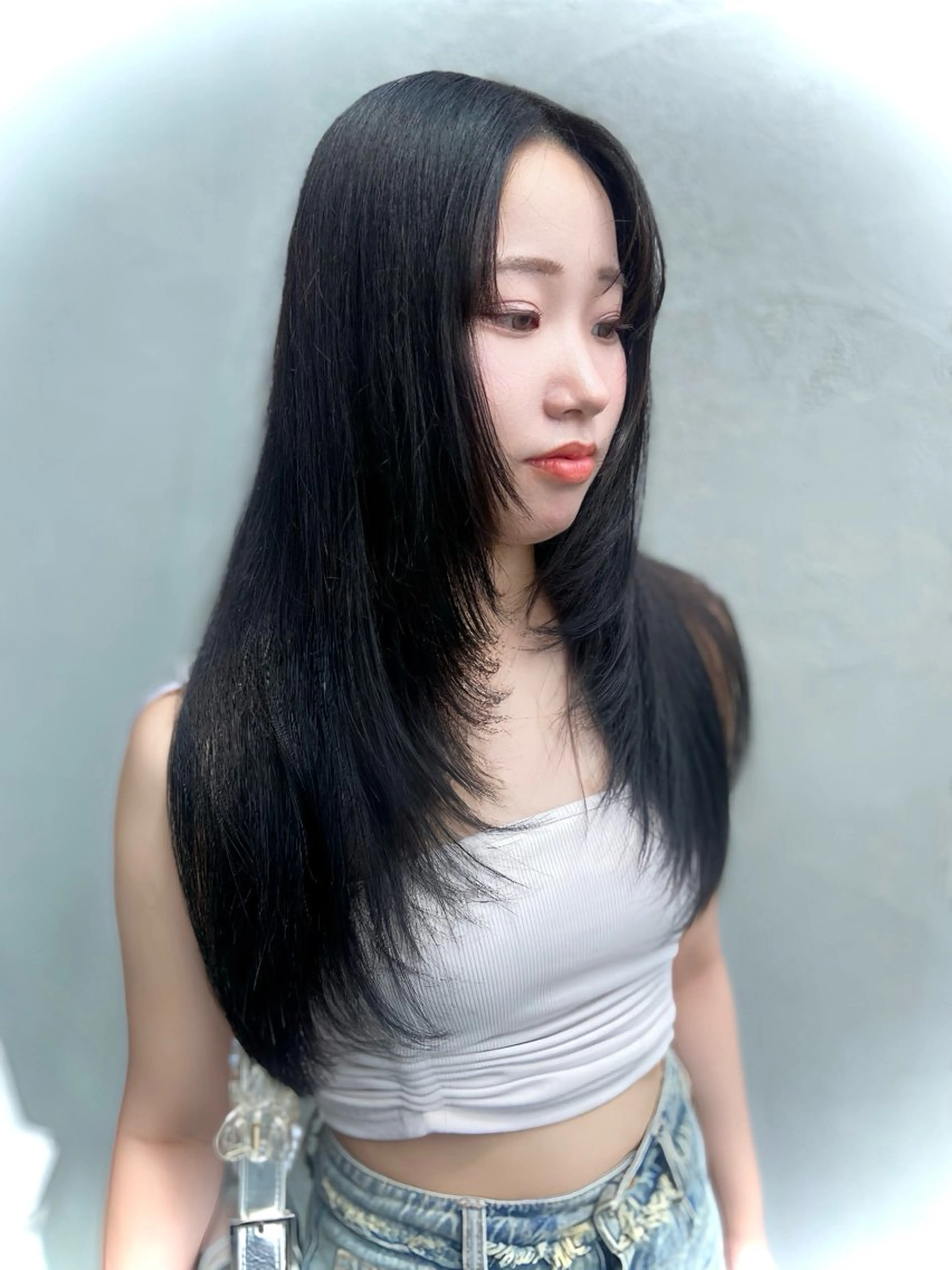 ロング カラー 韓国風ヘア ロング トリートメント SOYON nanamiのヘアスタイル