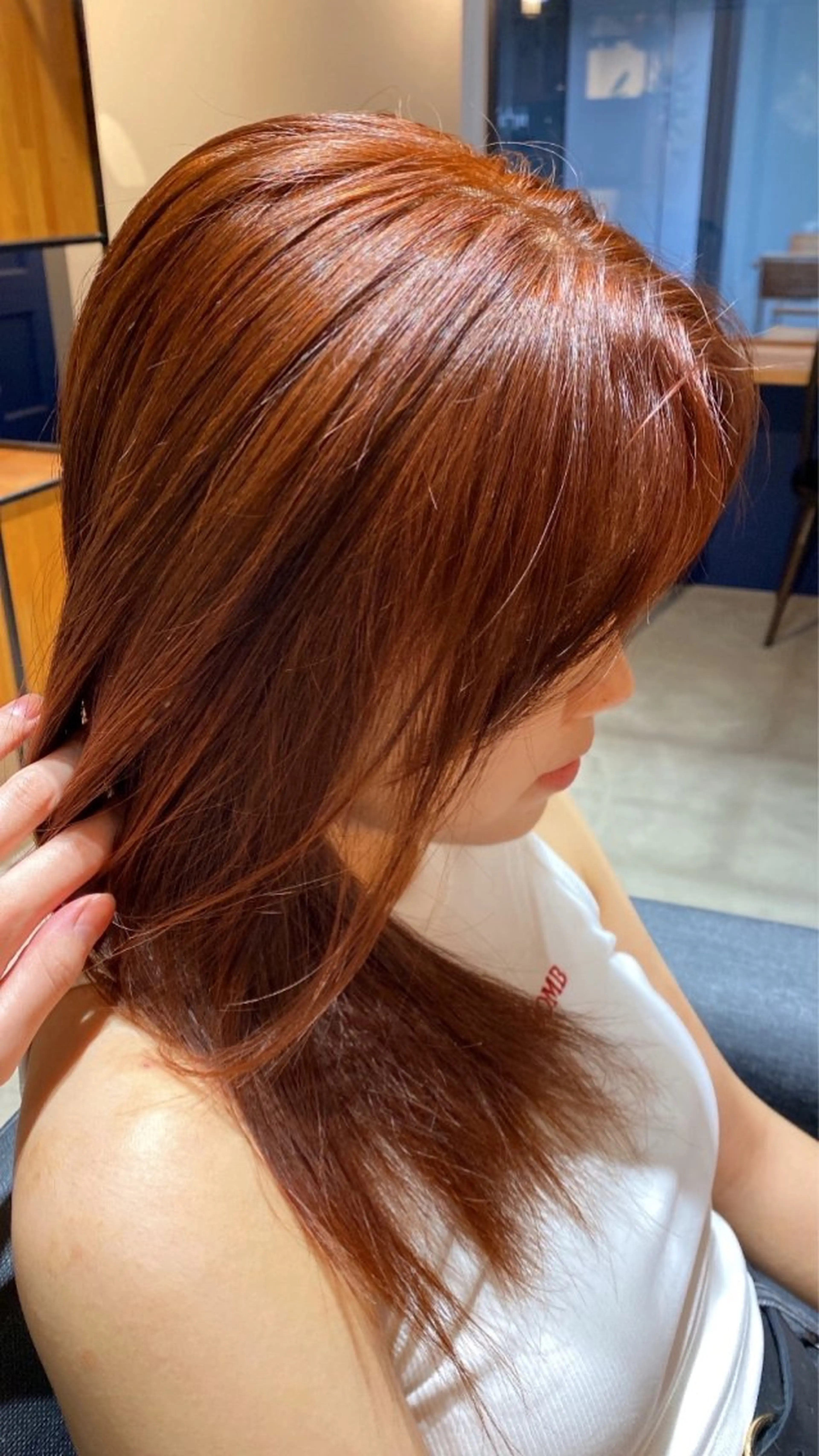 ミディアム ヘアカラー 山本 琴葉 /ボブ /切りっぱなしボブのヘアスタイル