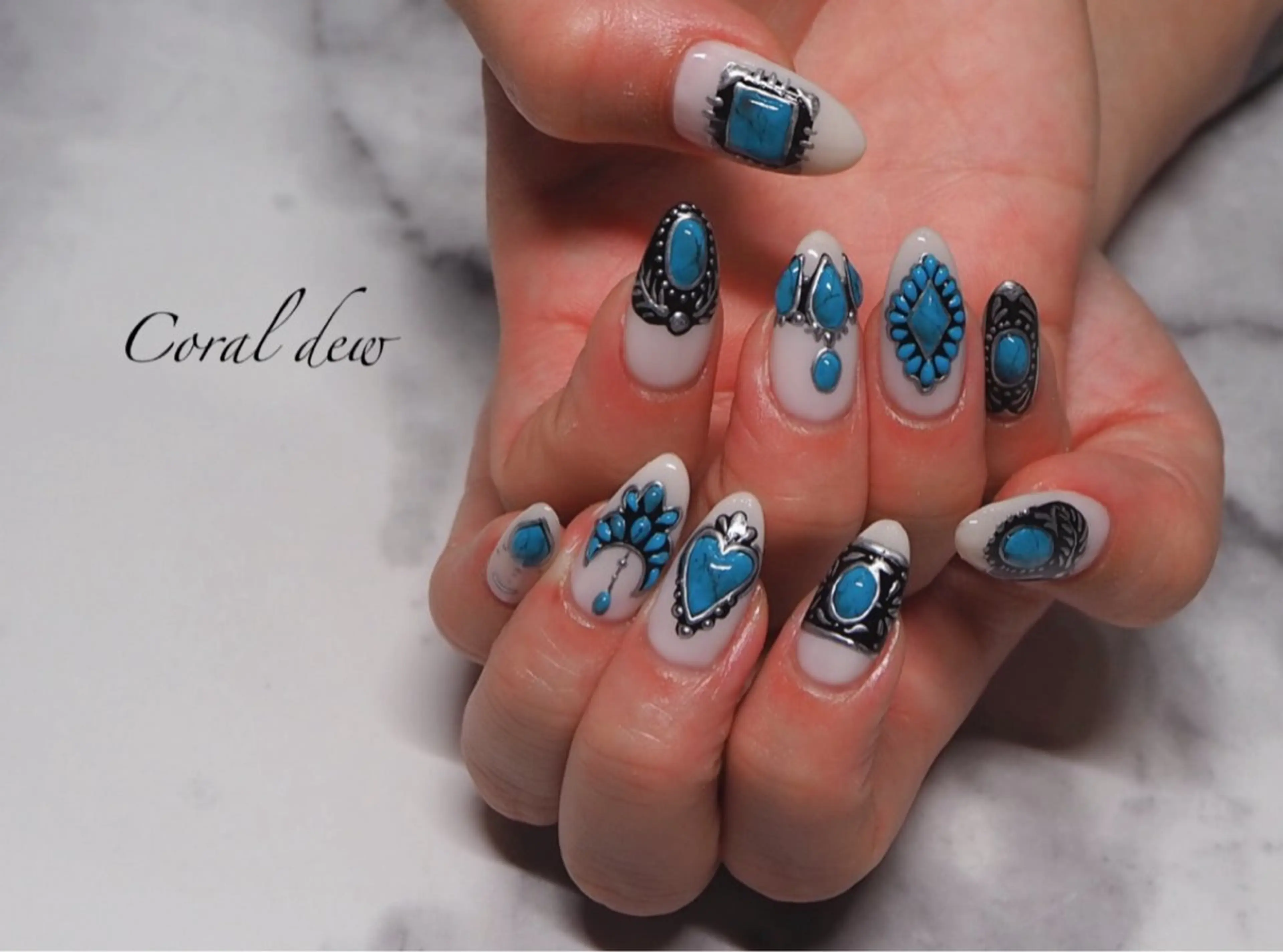 ネイル アートネイル ハンドネイル Coraldew-nail&school-所属・Coral dew Harukaのネイルデザイン