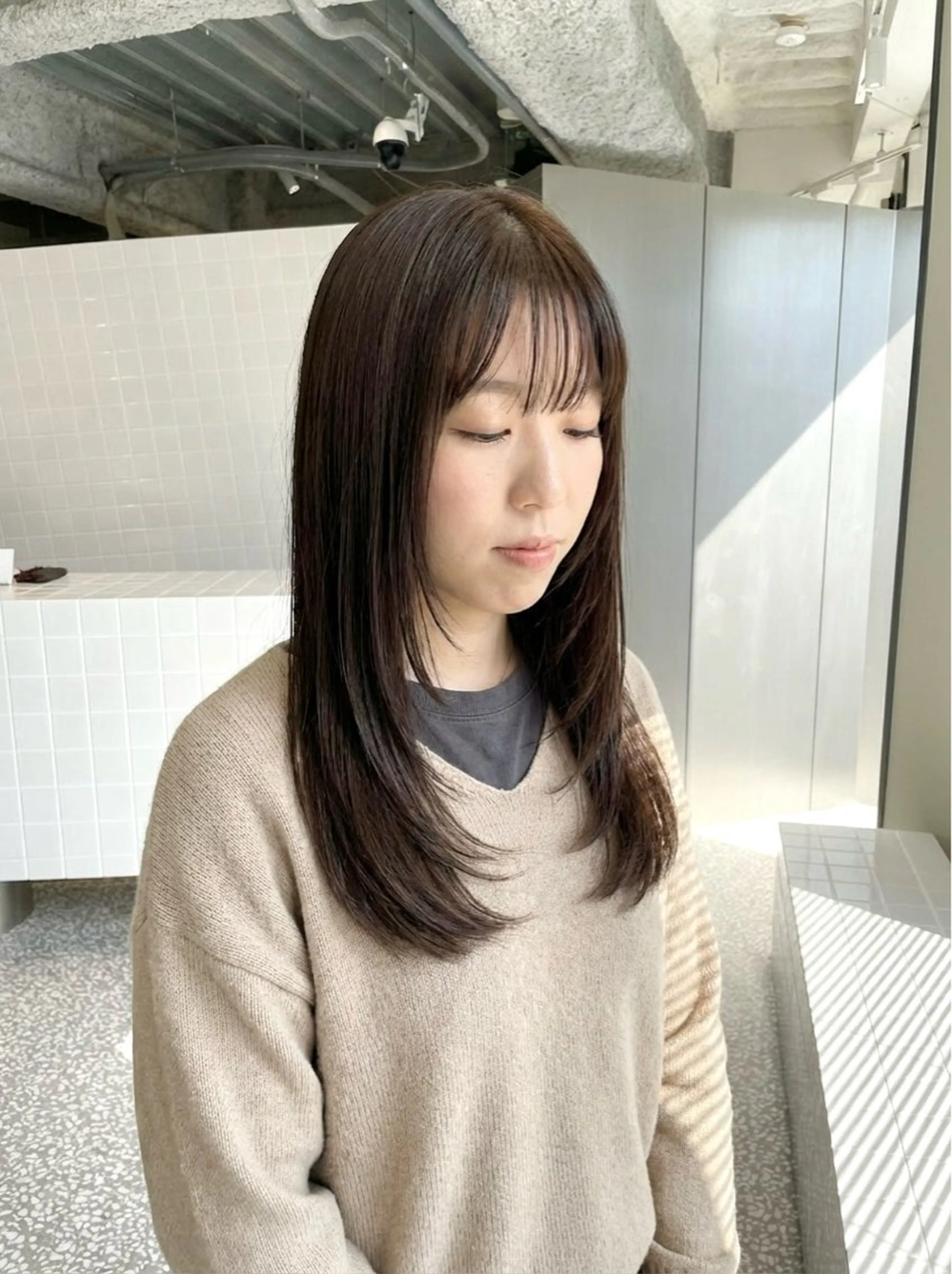 セミロング カラー 梅田/似合わせ/ イサミカズヒロのヘアスタイル