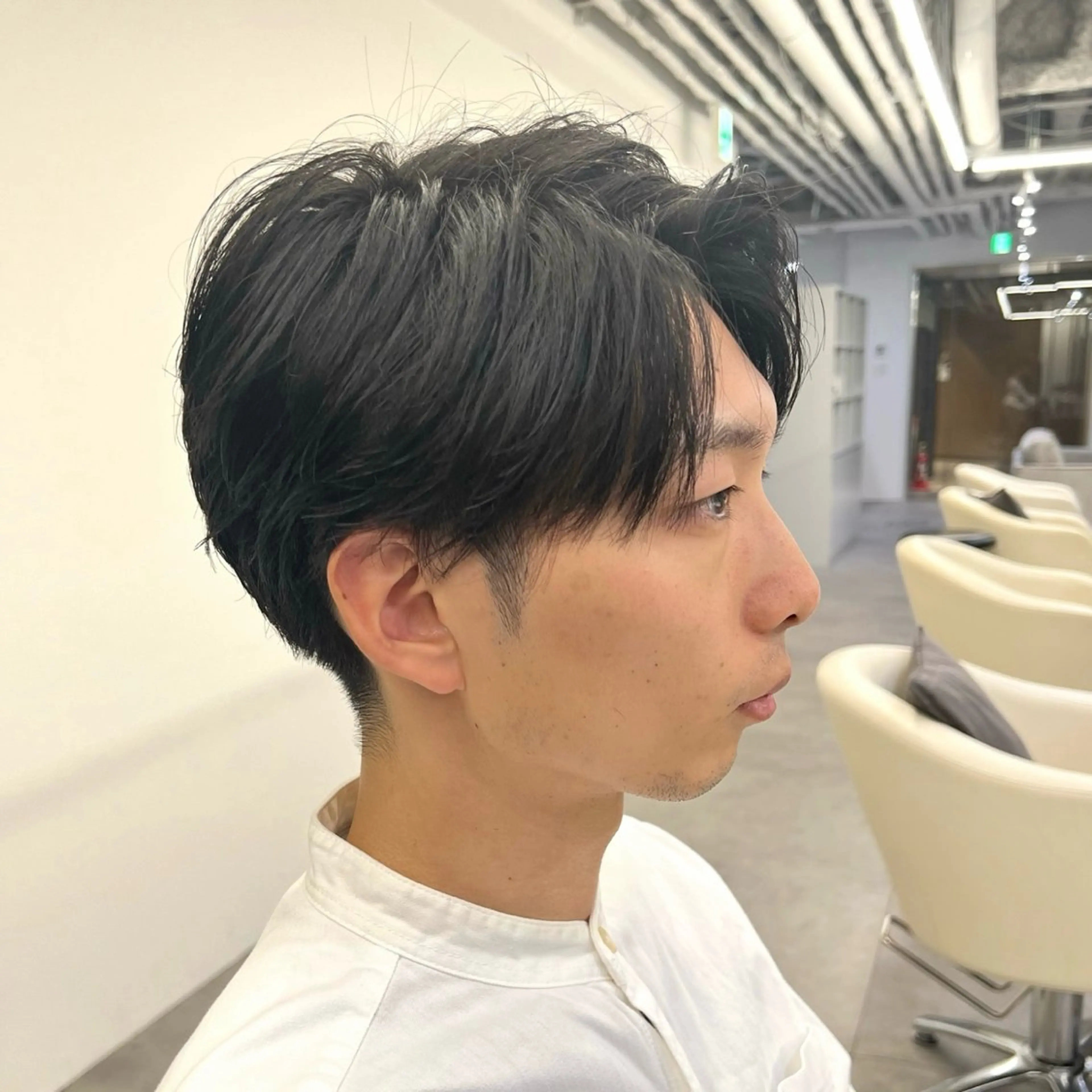 メンズ センターパート フェードカット メンズパーマ 刈り上げ 波巻きパーマ カット ✨メンズ/パーマ/ 三宅 昌太✨のヘアスタイル