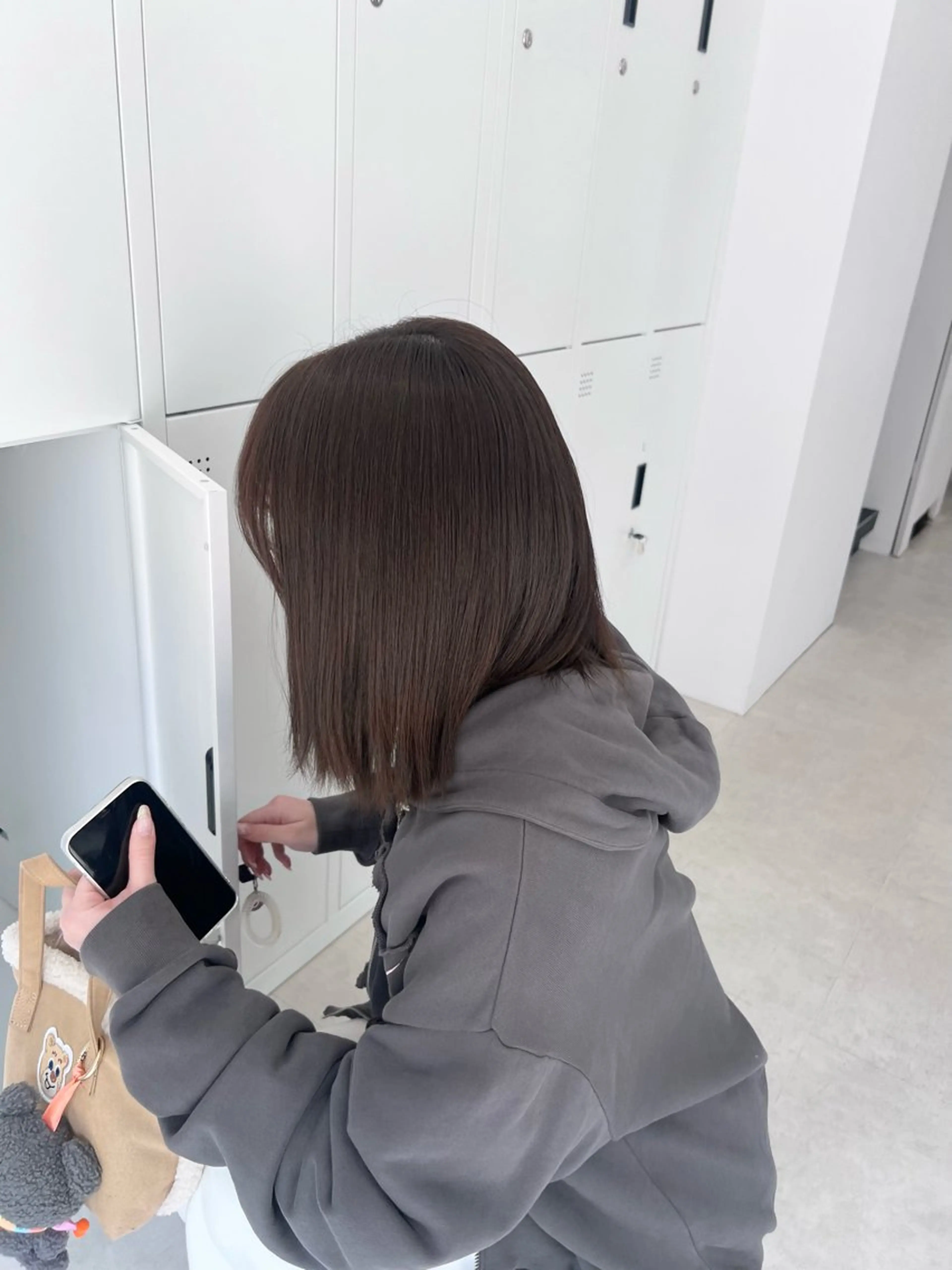 ミディアム カラー ヘアカラー トリートメント ヘッドスパ ヘアセット 🖤:抜け感×大人 スタイル/Aoiのヘアスタイル