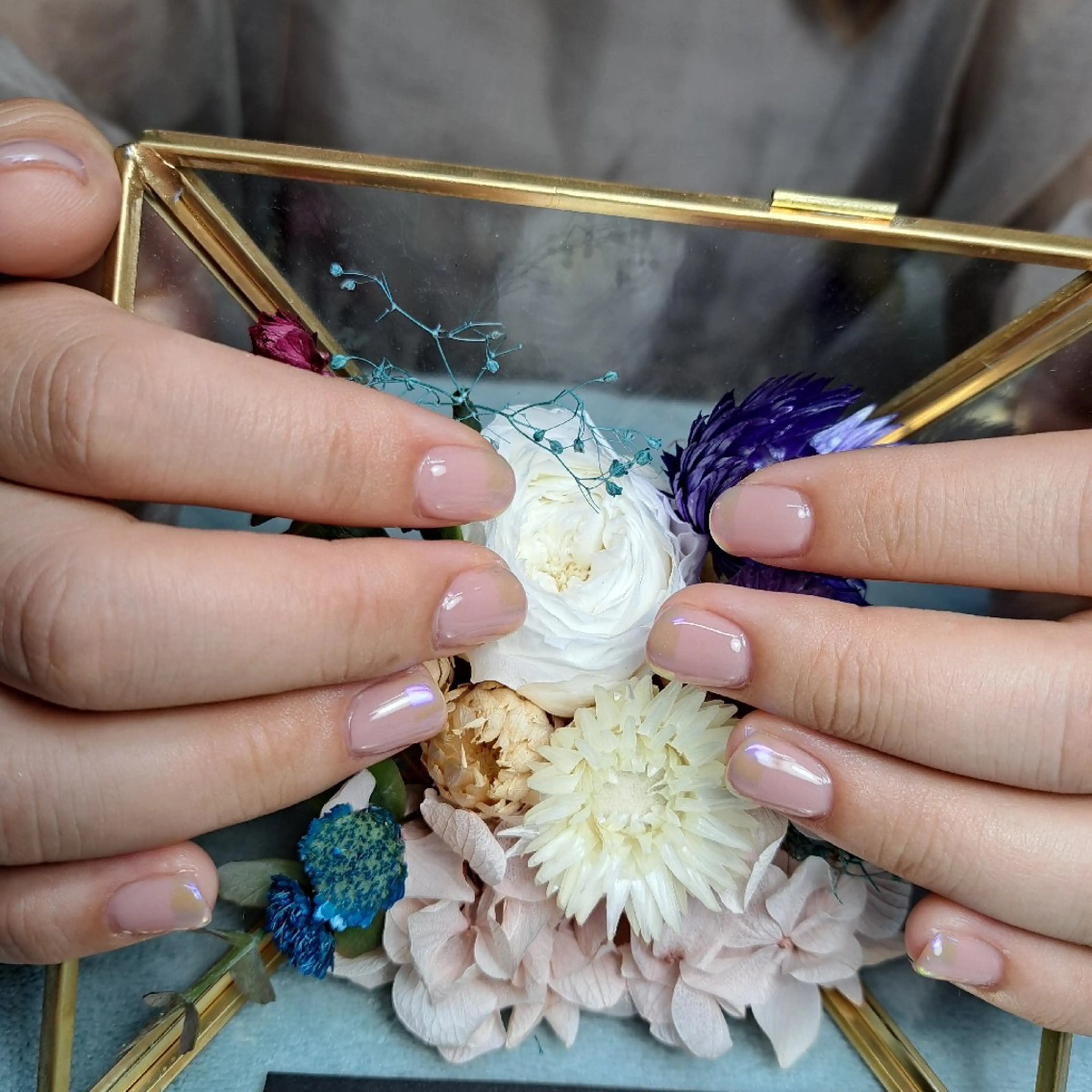 ネイル フレンチネイル ミラーネイル HAYASHI  Nのネイルデザイン