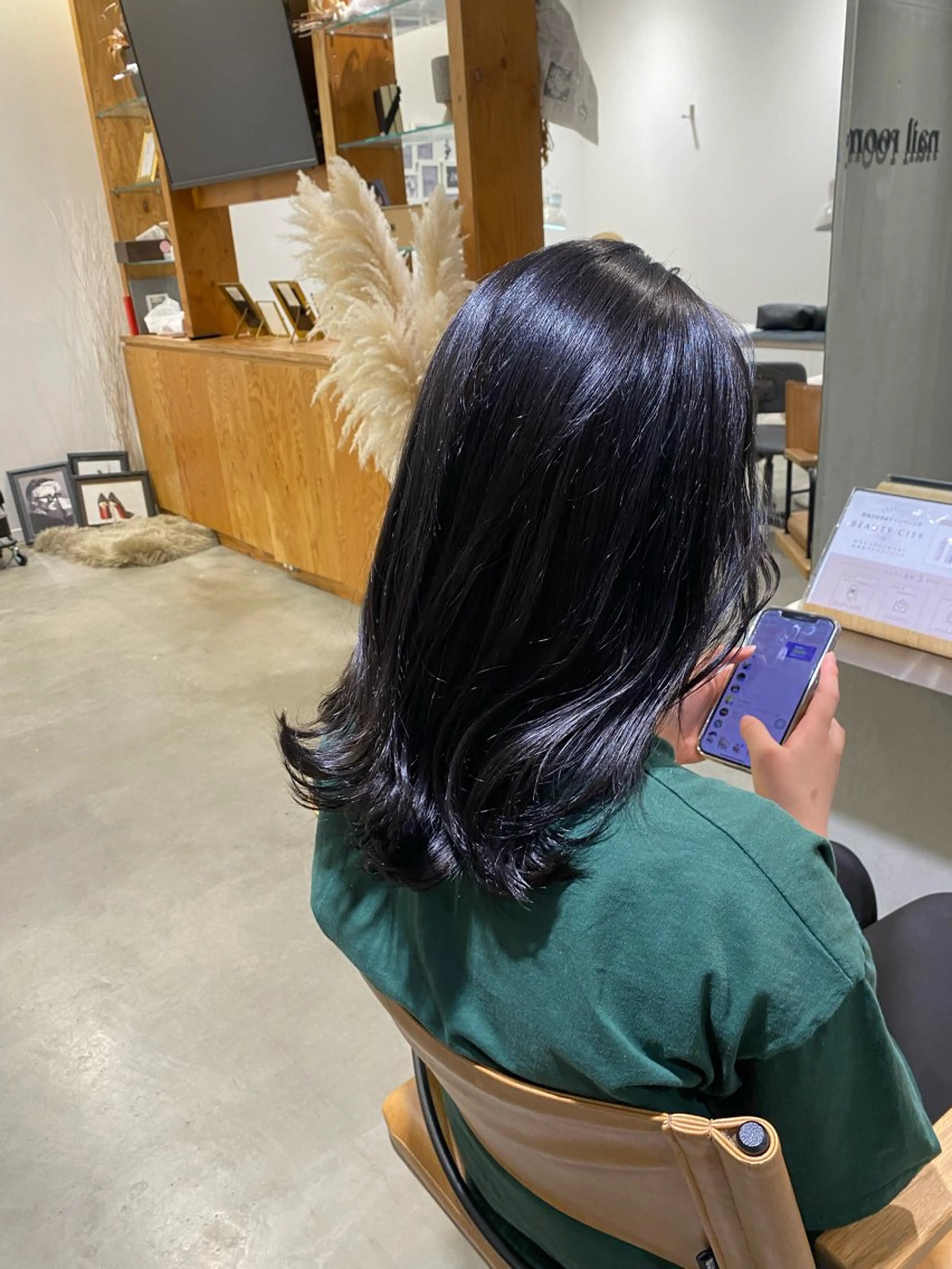 ミディアム カラー カット トリートメント 透明感カラー 天羅のヘアスタイル