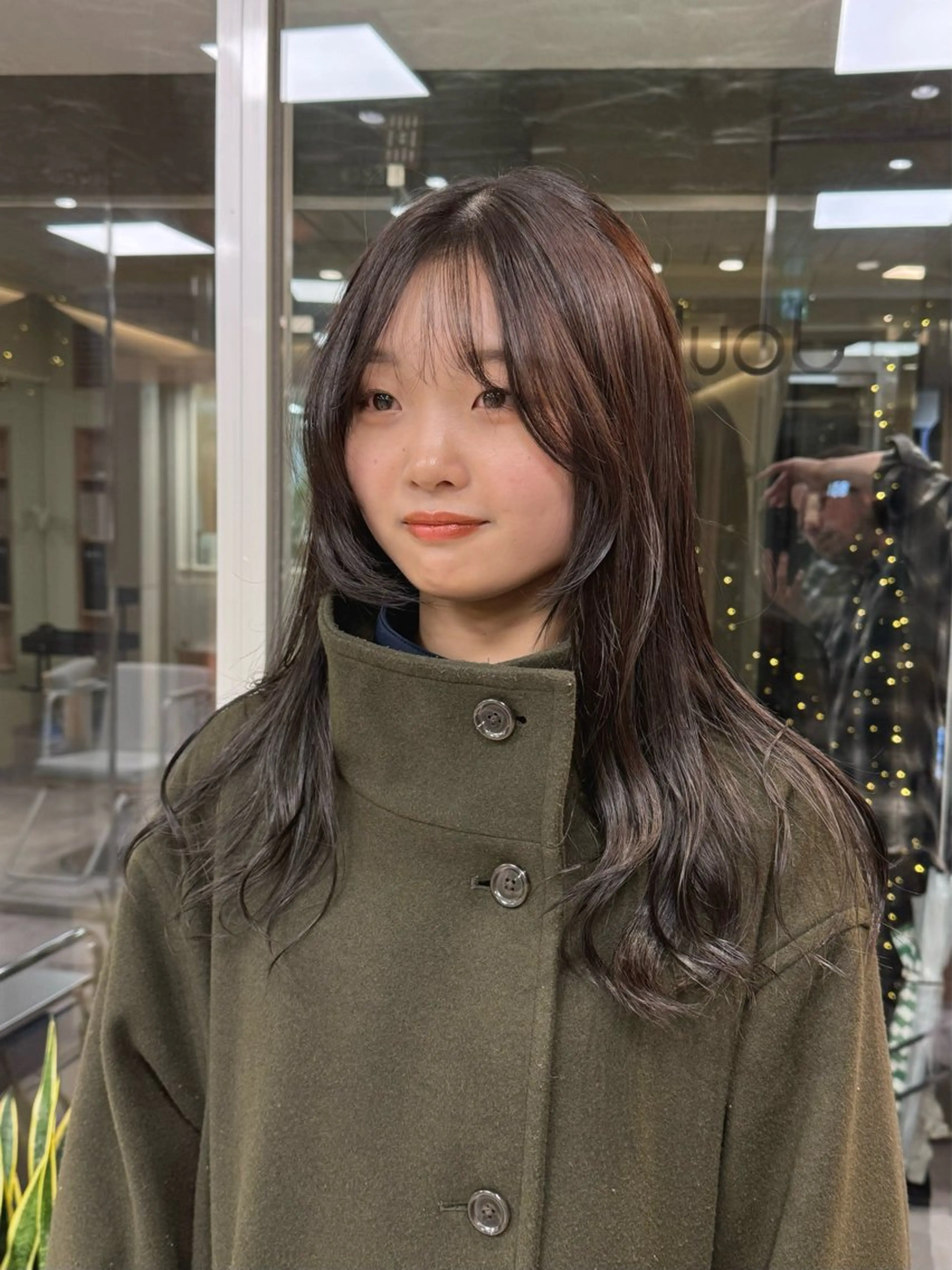 セミロング カラー カット ヘアカラー トリートメント KOHNO/ブリーチ なし/透明感カラーのヘアスタイル