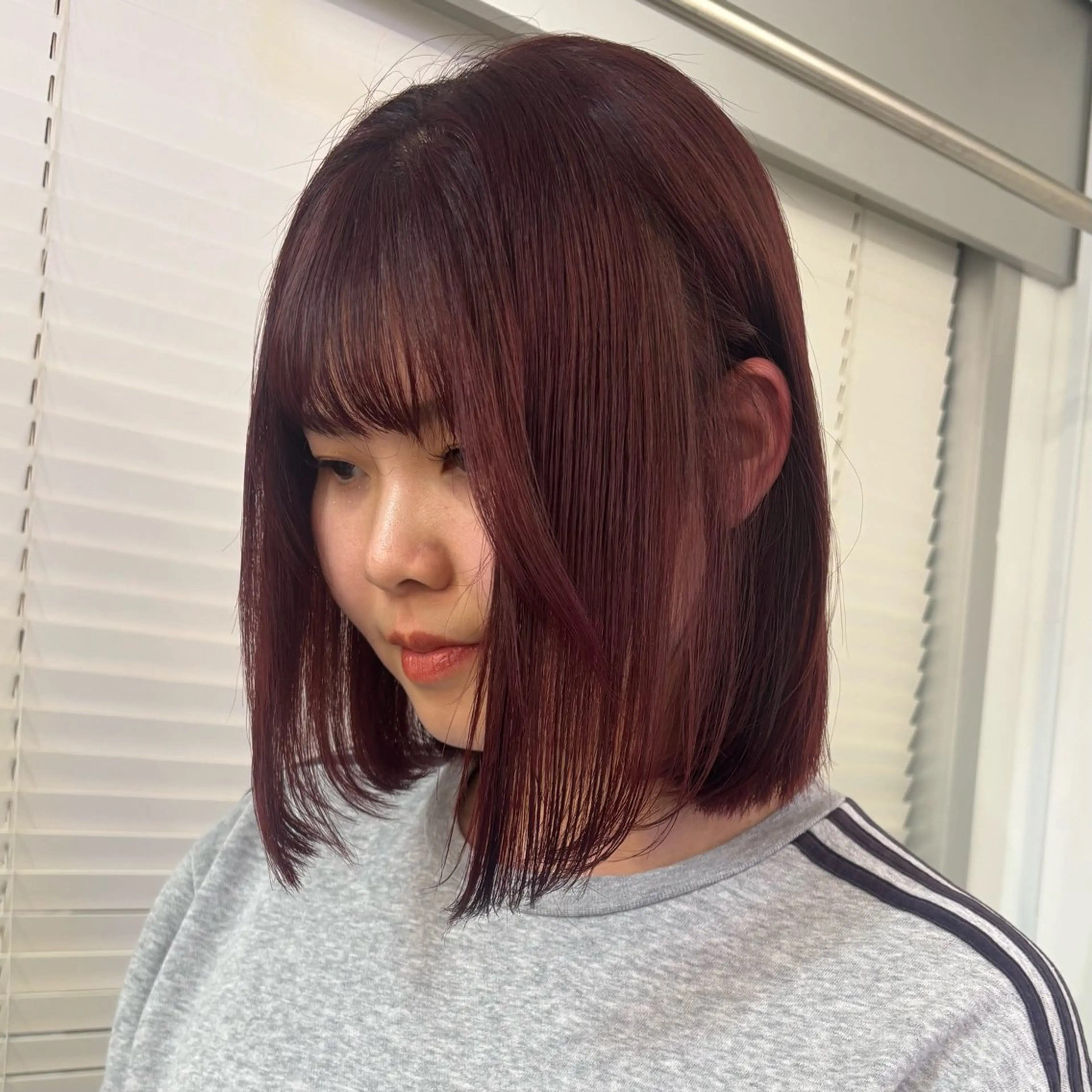 ミディアム カラー ブラウンカラー レッドカラー レッドブラウン 🎀暖色カラー/ Kano🎀のヘアスタイル