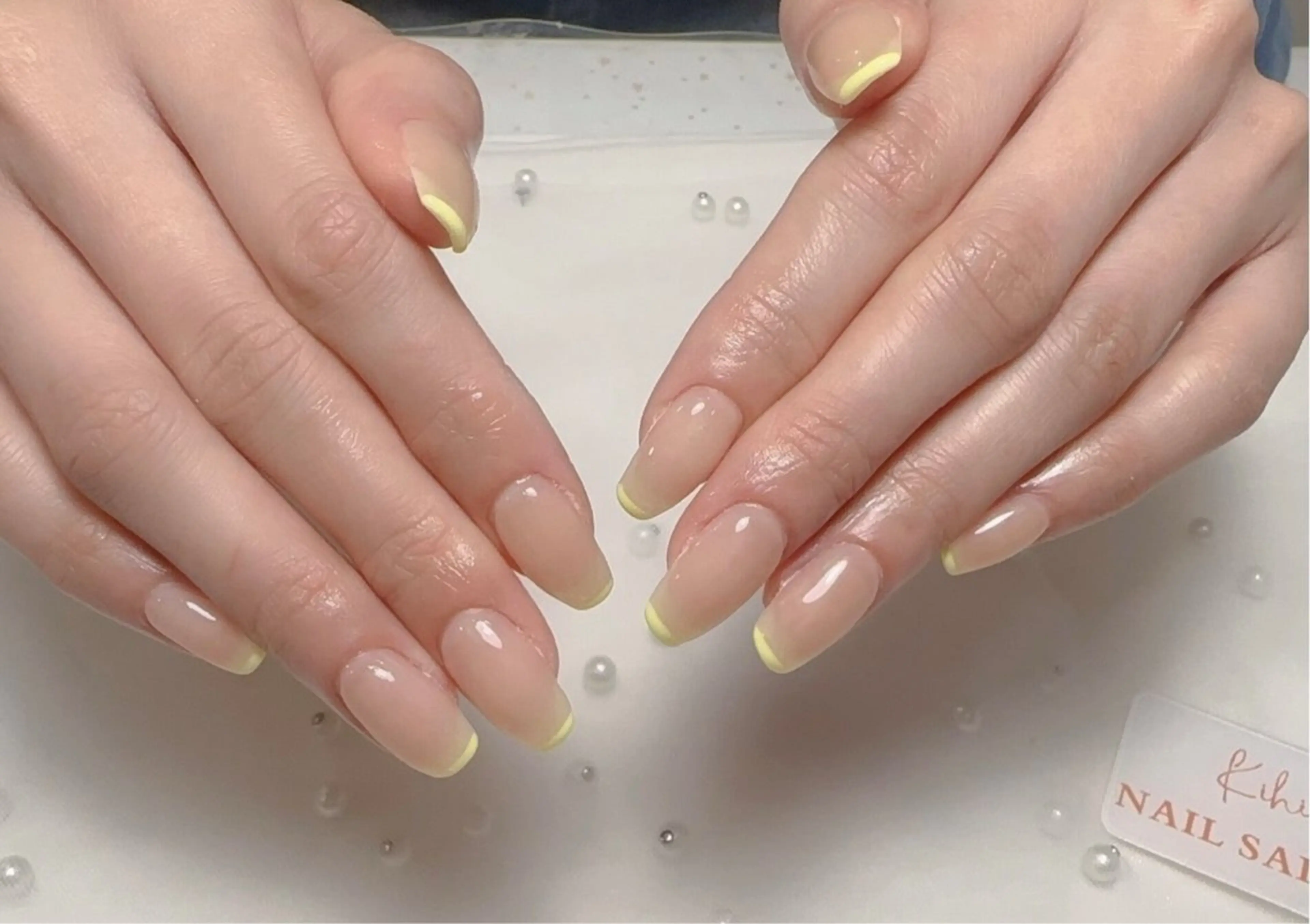 ネイル アートネイル フレンチネイル ジェルネイル グラデーション 韓国ネイル 村中 ハナのネイルデザイン