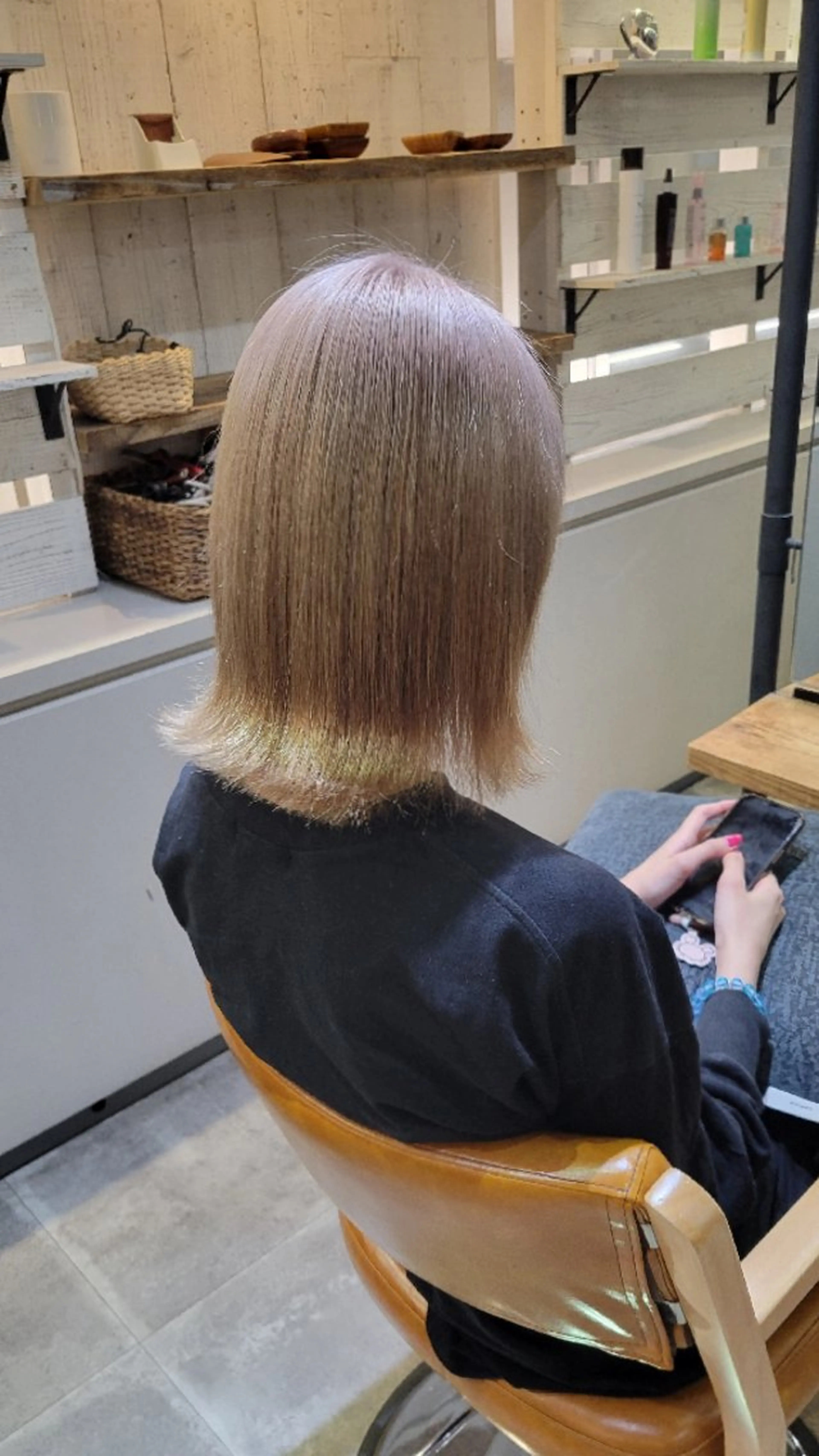 ショート カラー シェル🦋 【韓国風】のヘアスタイル