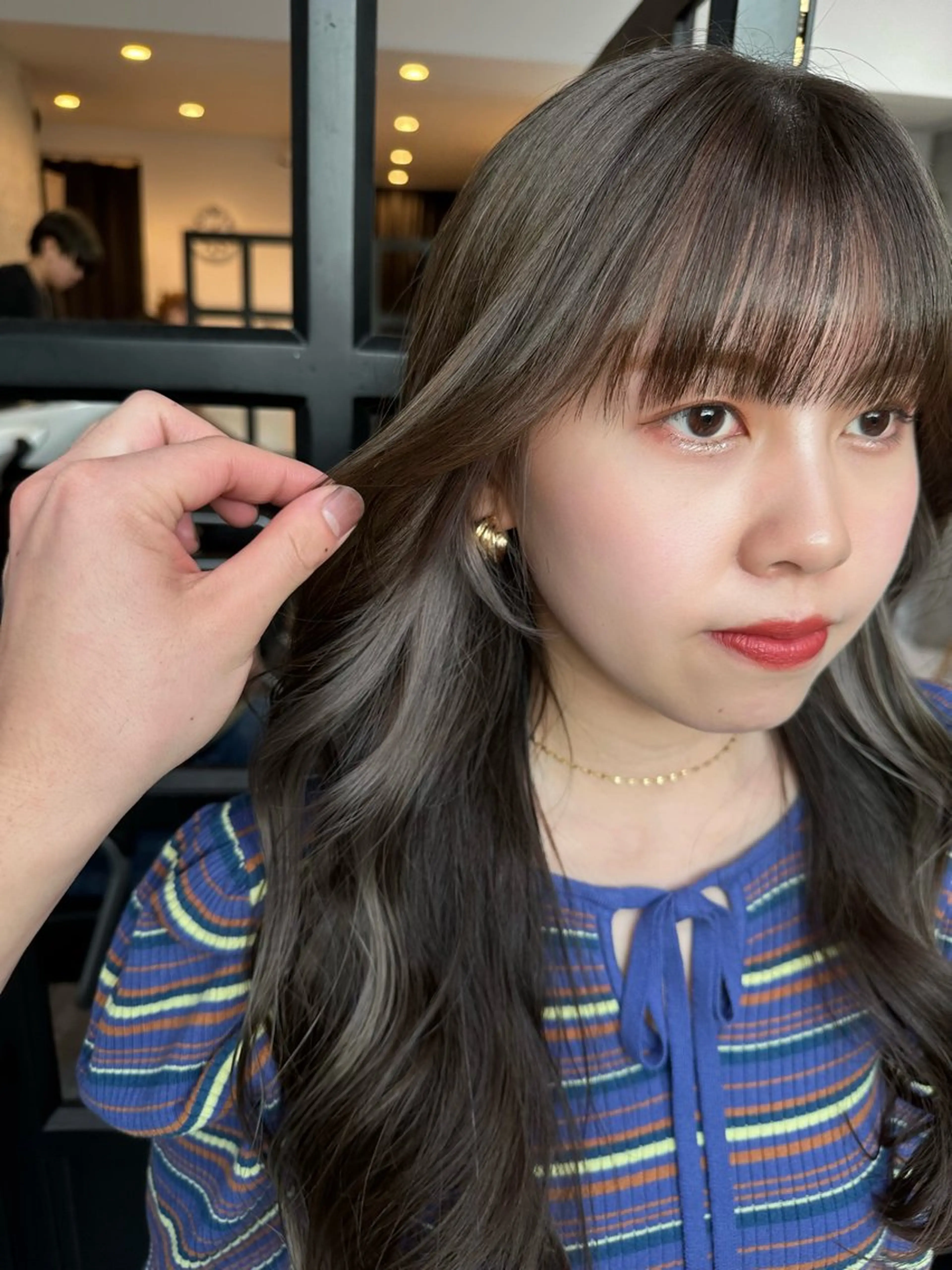 セミロング ヘアカラー ✨透明感カラー 恵比寿HAYATO✨のヘアスタイル