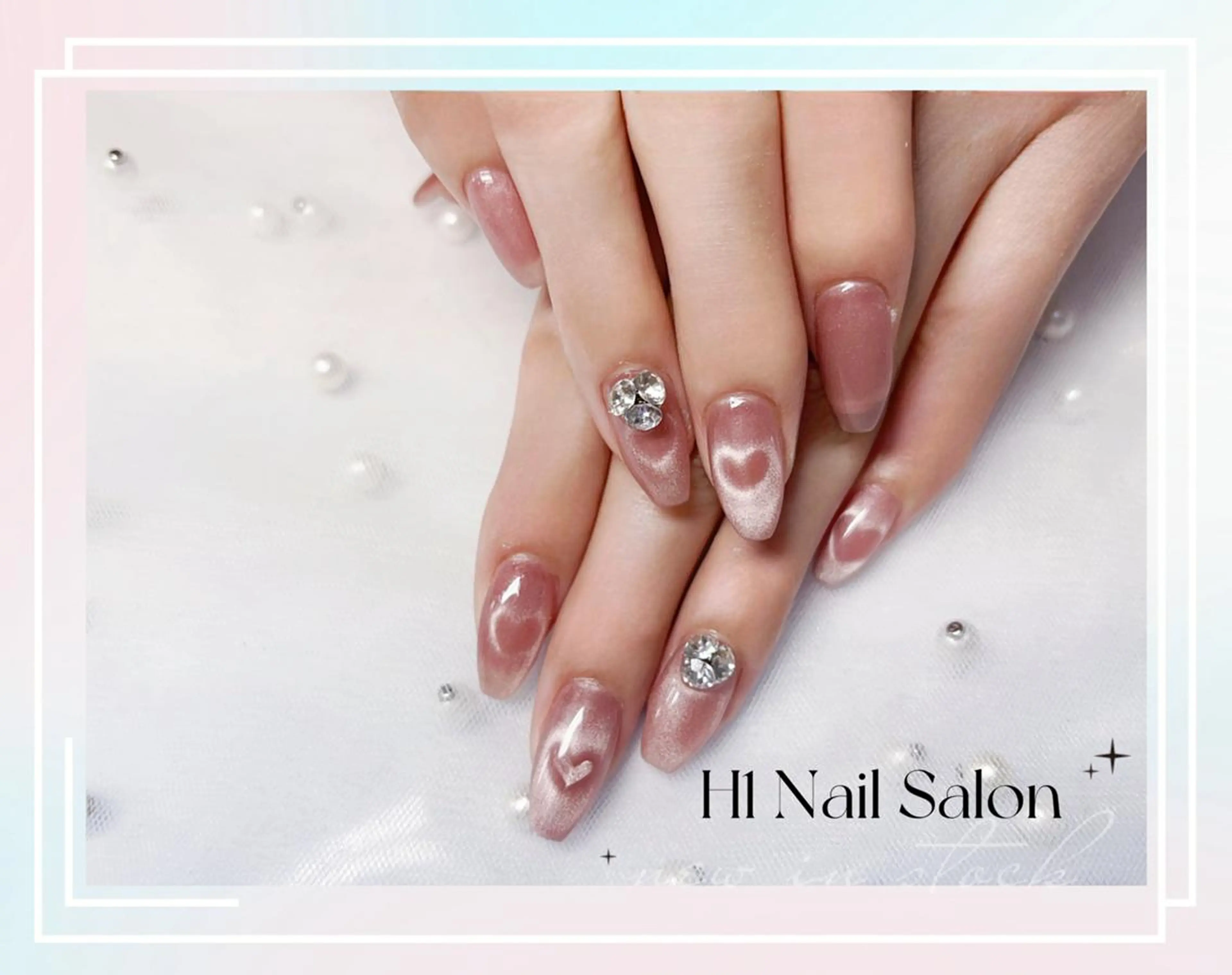 ミディアム ハンドネイル H1 ネイル サロンのネイルデザイン