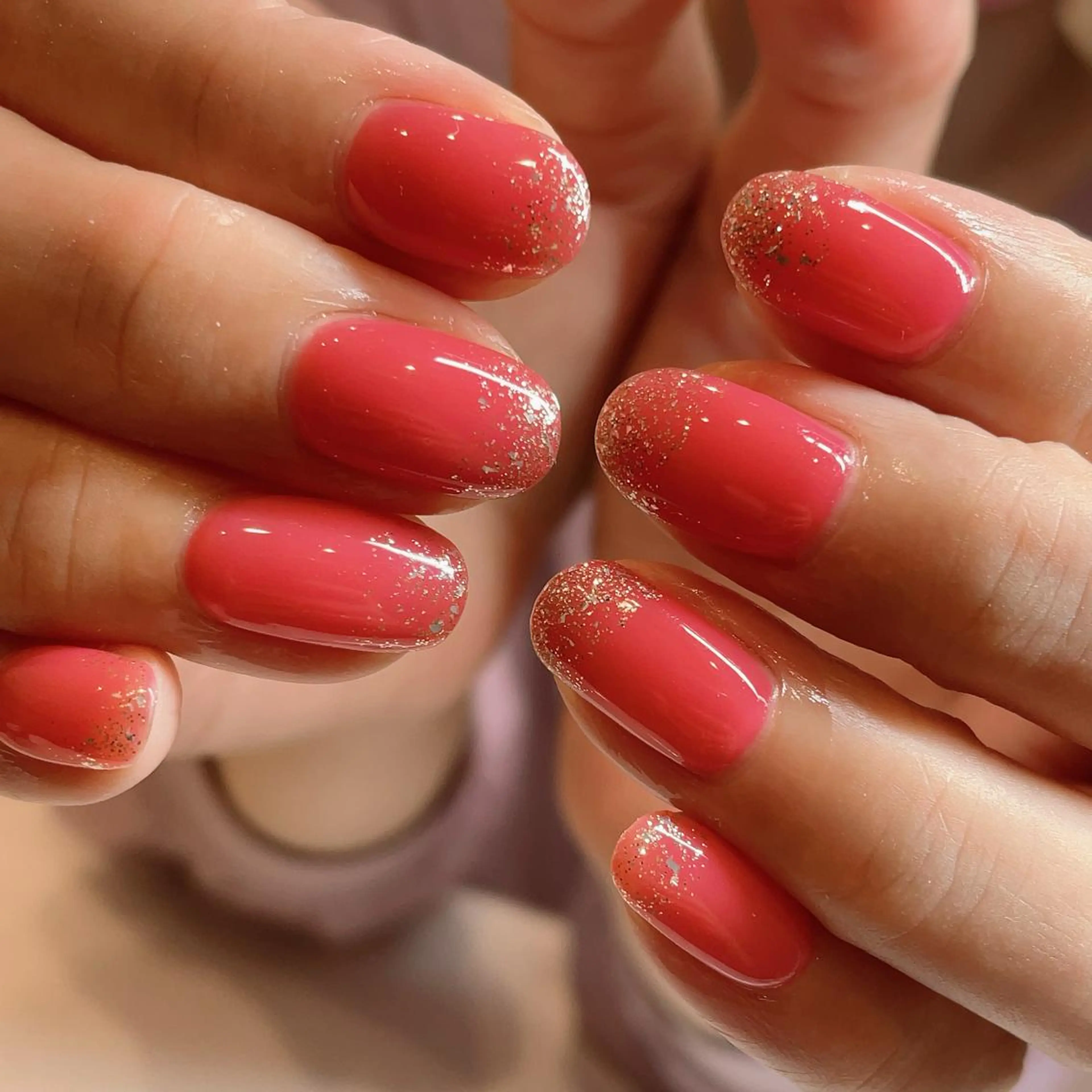 ネイル ジェルネイル ラメ(グリッター) ワンカラーネイル Serenity by Mari所属・Shinozaki mariのネイルデザイン