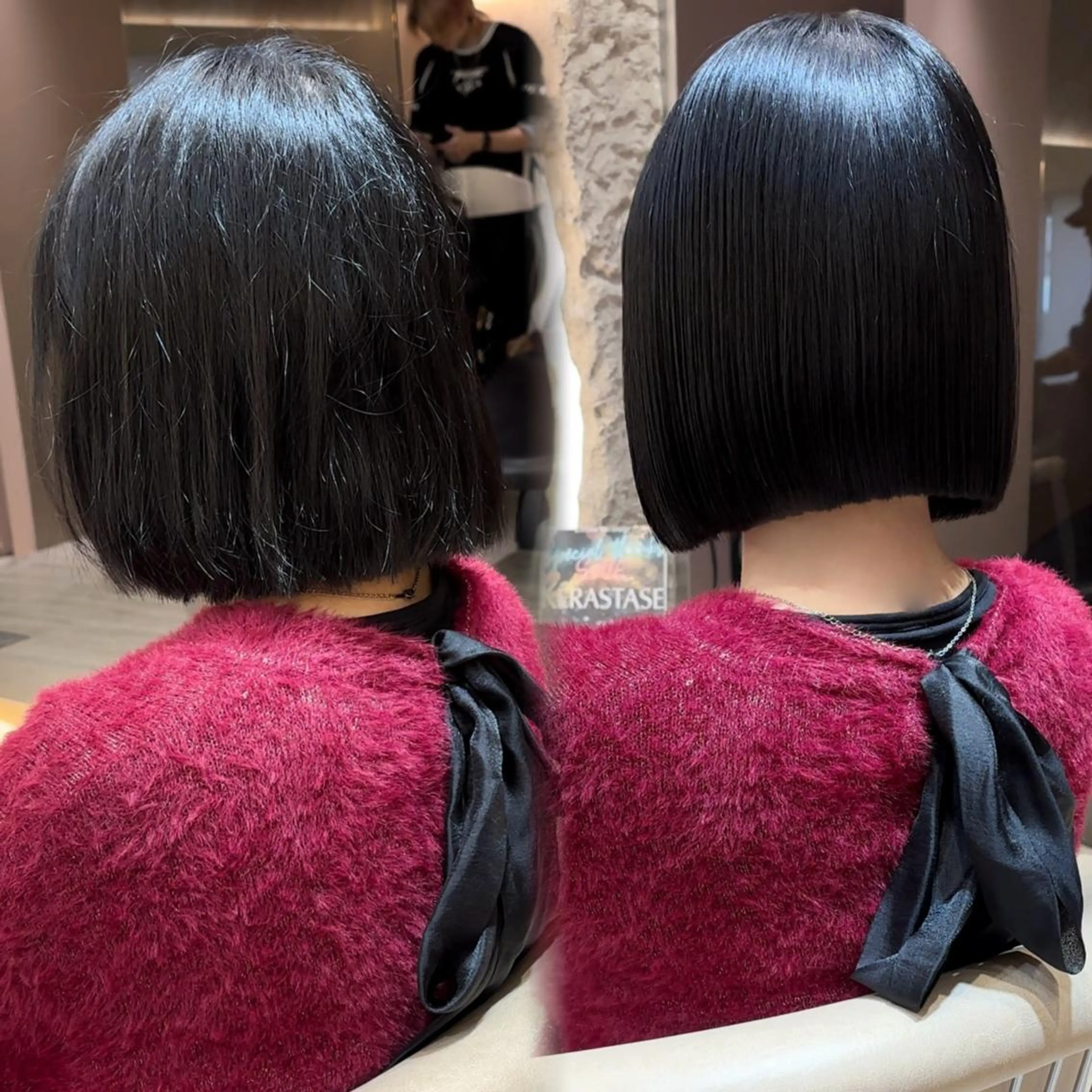 ミディアム ❣️縮毛矯正/ボブ /韓国/社のヘアスタイル