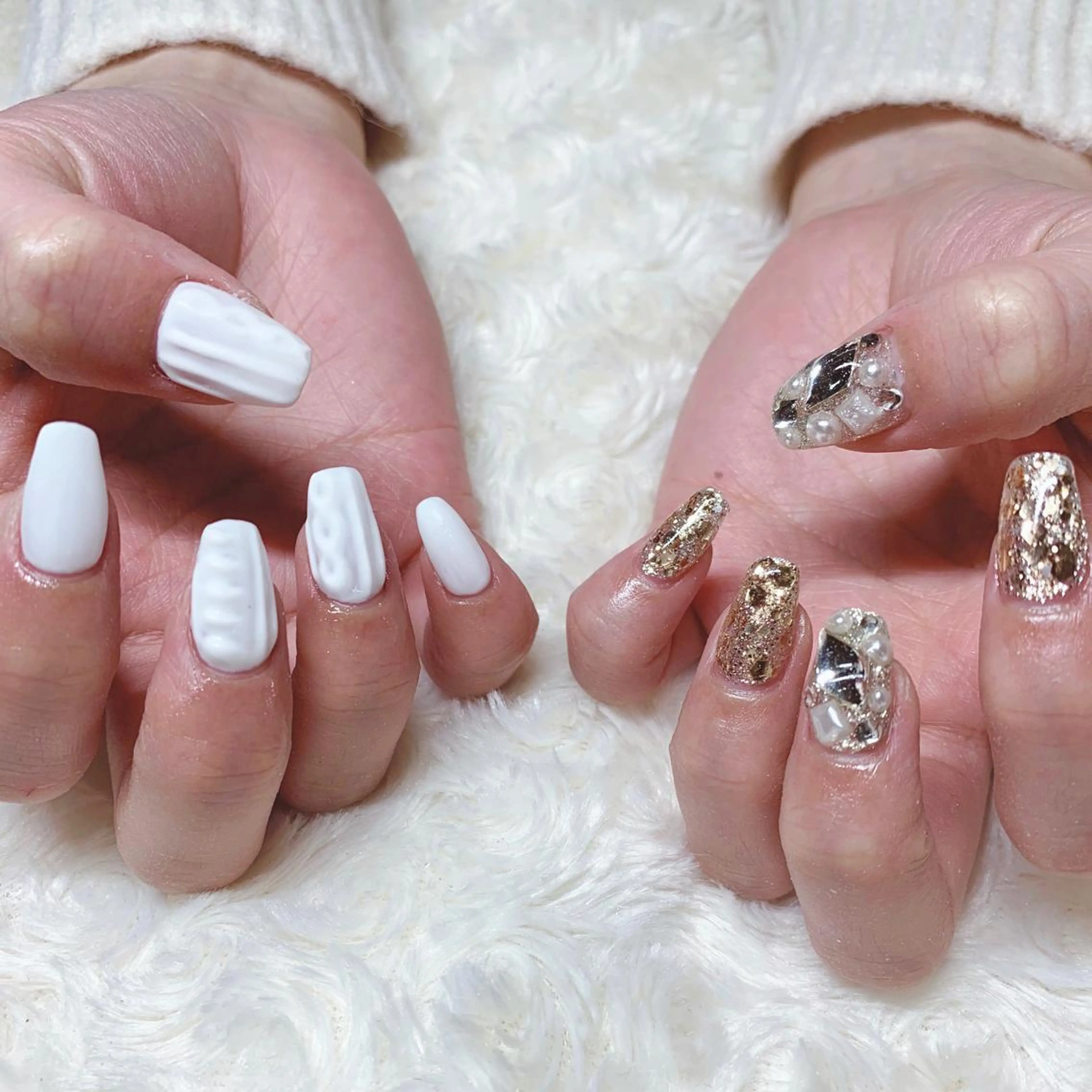 カラー ネイル ハンドネイル Cozy_ ilumのネイルデザイン