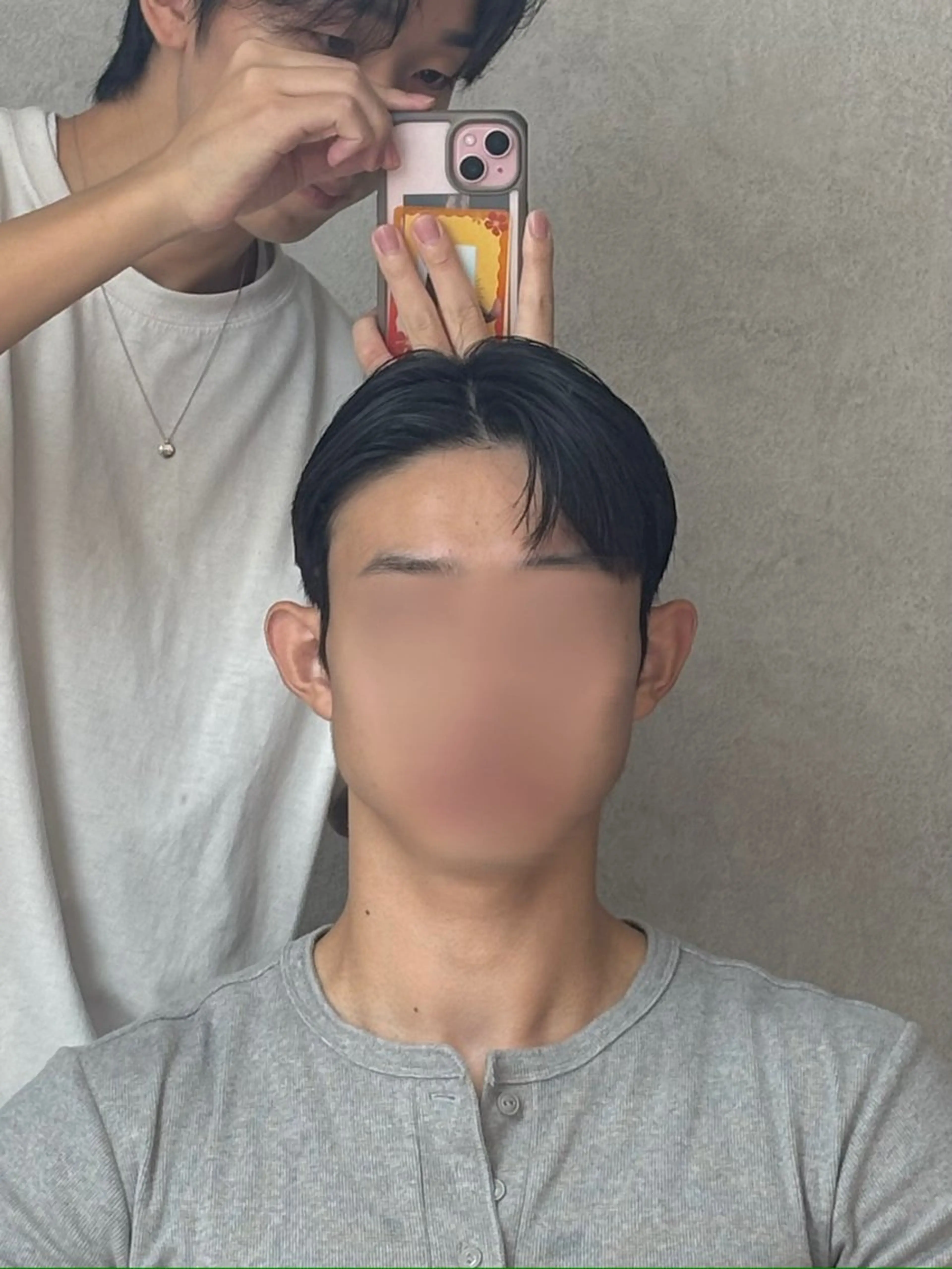 ショート パーマ メンズ カット パーマ 韓国メンズヘア/ ダウンパーマ/歩夢のヘアスタイル