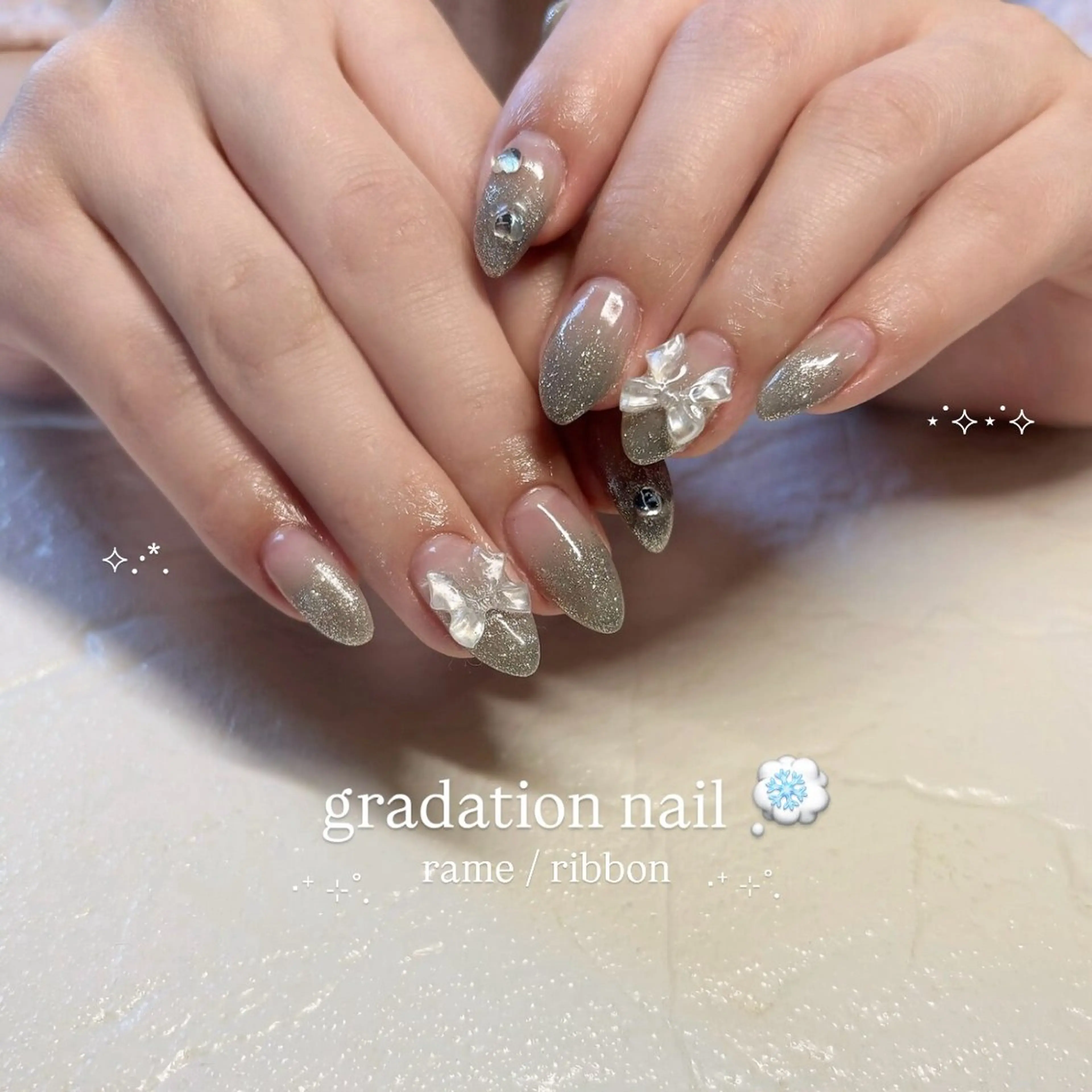 ネイル ハンドネイル Angelique 平形/高崎のネイルデザイン