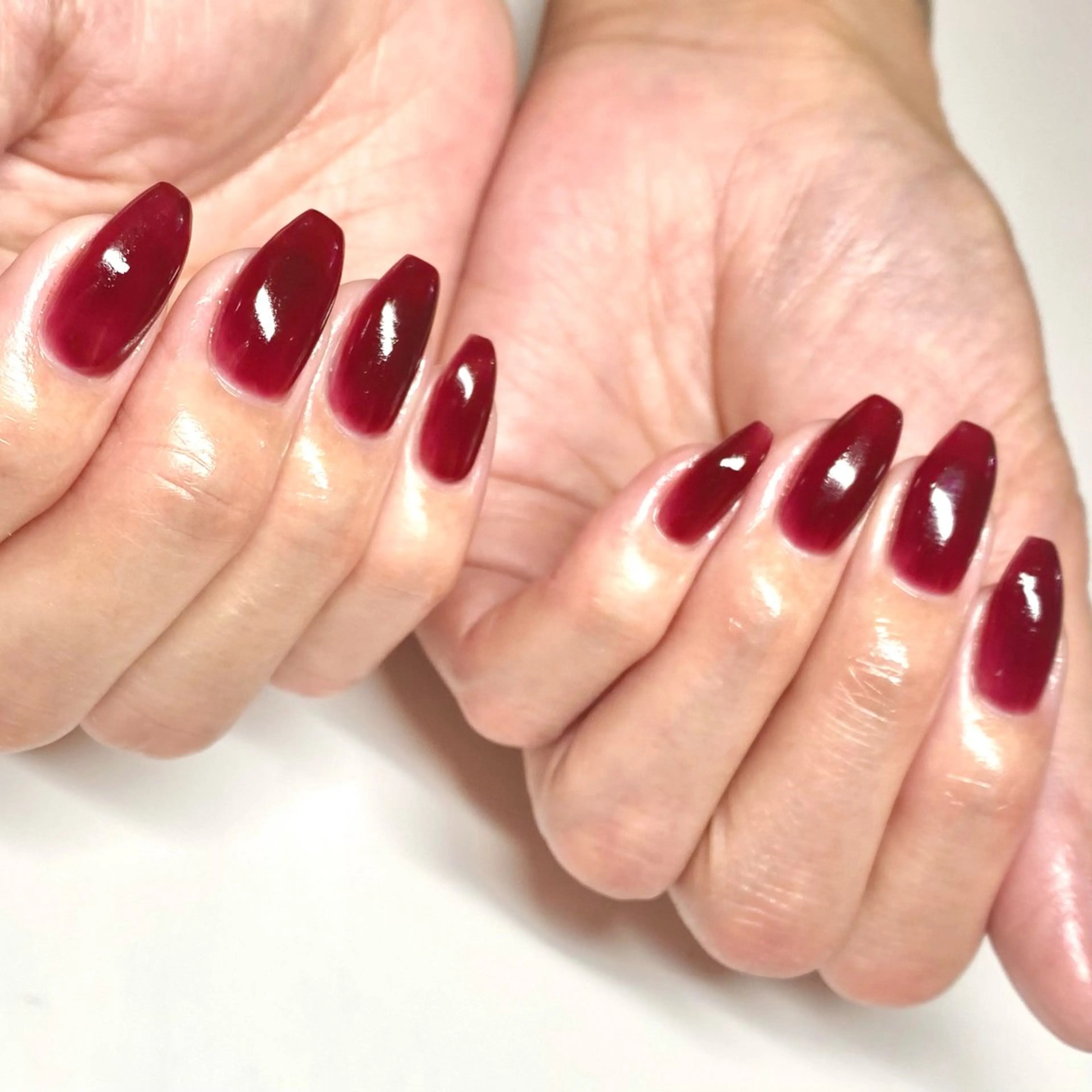 ネイル ワンカラーネイル シンプルネイル nailsalon&U新松戸店所属・&U新松戸 スカルプ パラジェルフィルインのネイルデザイン