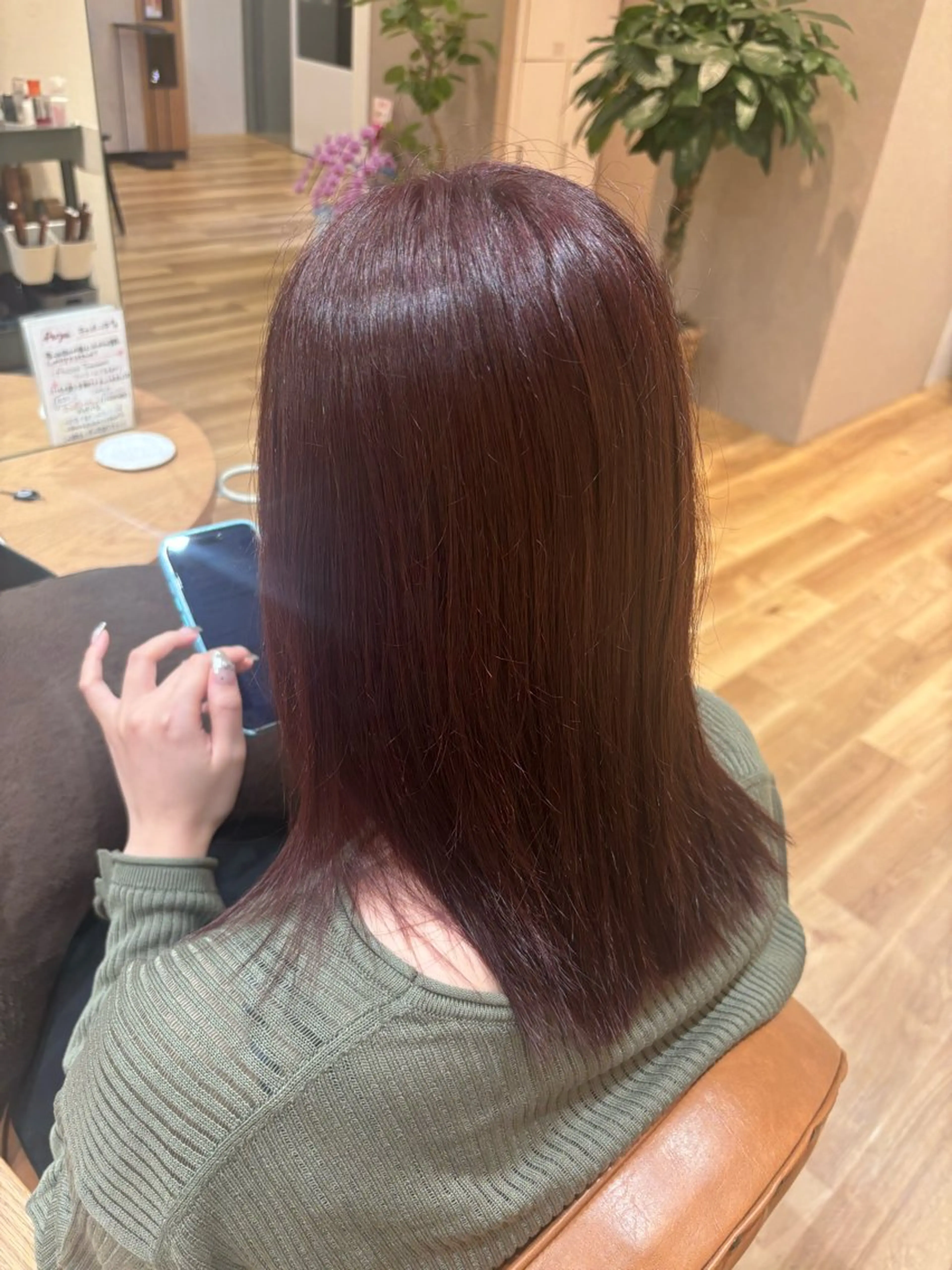 カラー ラベンダーカラー ピンクカラー ピンクラベンダー 小林 琉花のヘアスタイル