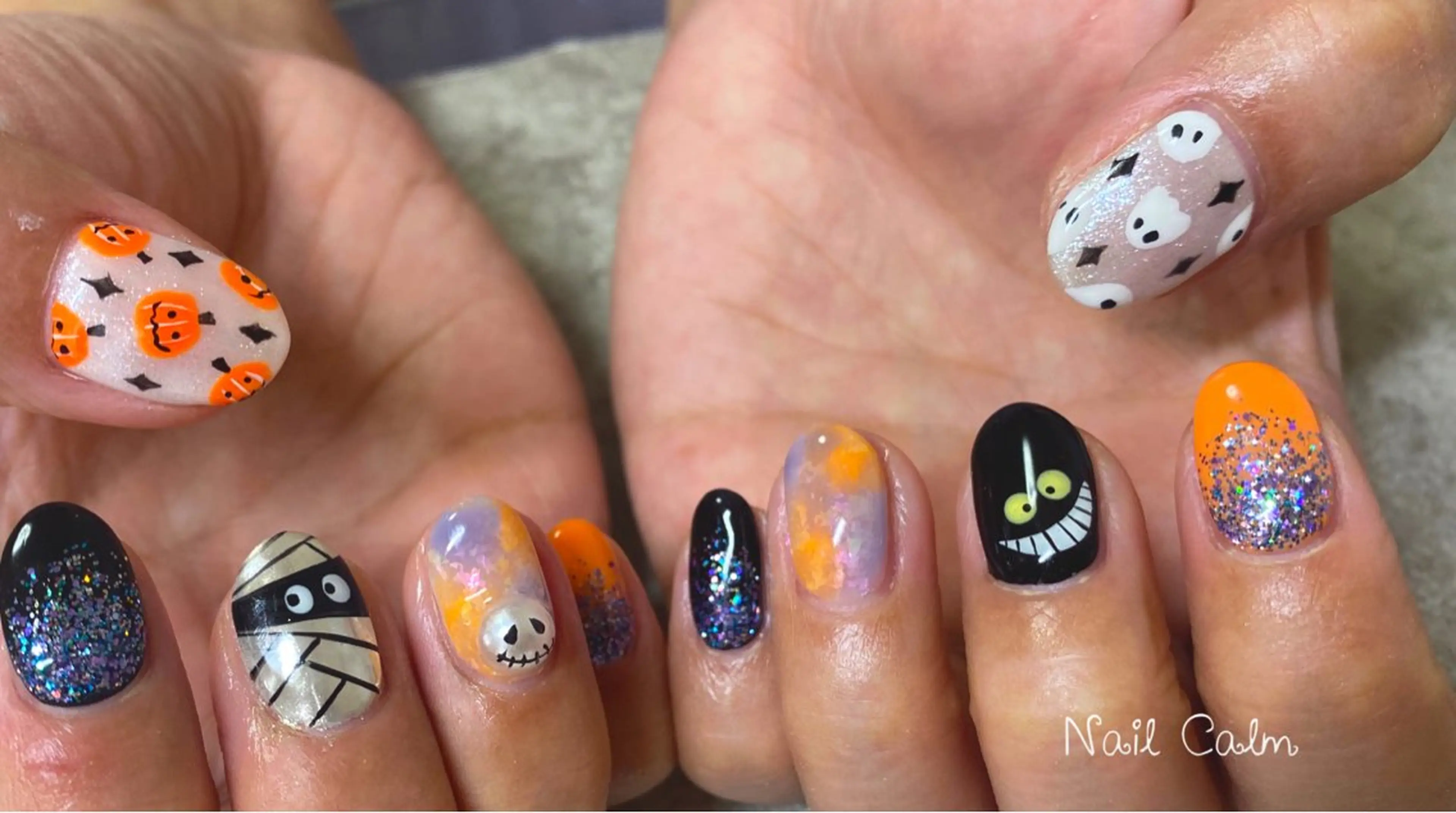 ネイル 持ち込み ハンドネイル Nail Calm所属・プライベートサロン Calmのネイルデザイン