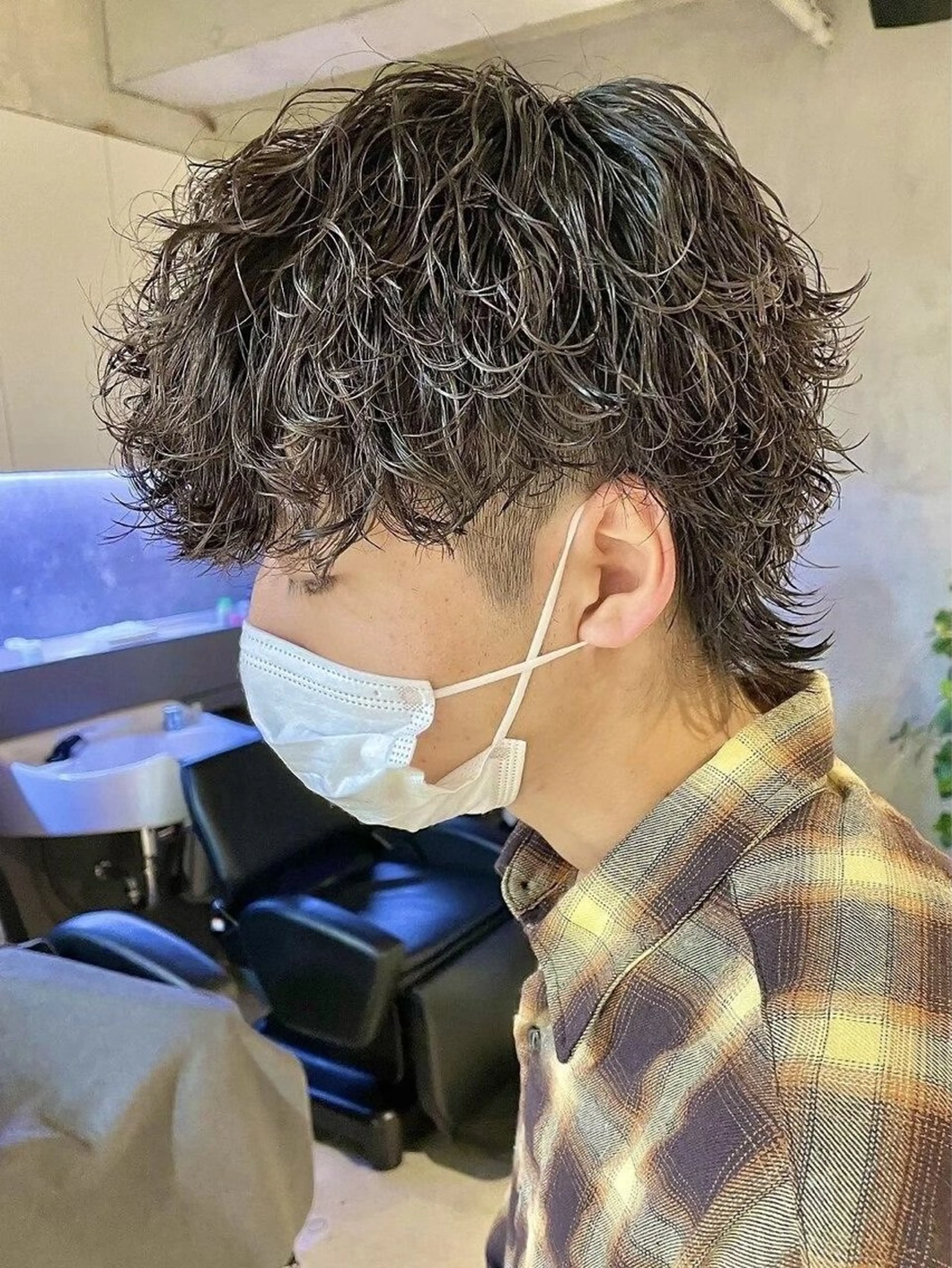 ミディアム パーマ メンズ RETOUCH by fifth 銀座店所属・似合わせカット /fifth富樫倭のヘアスタイル