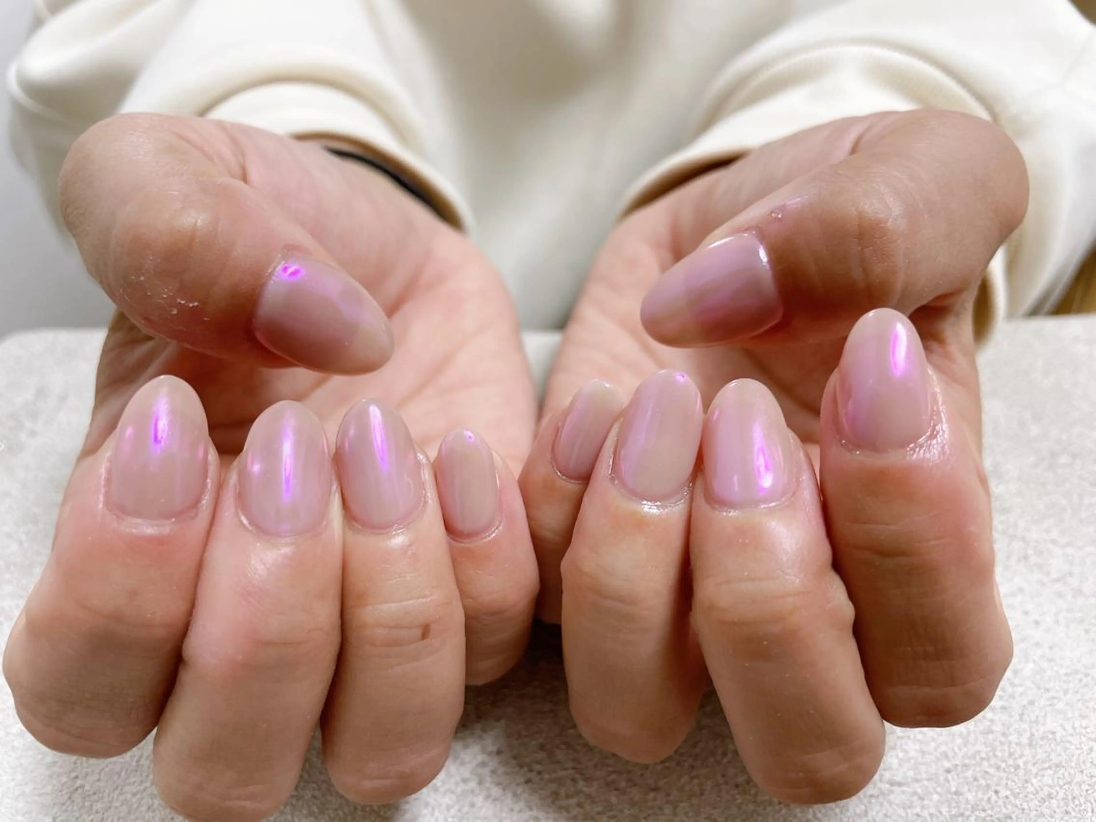 ネイル オーロラネイル フットネイル ジェルネイル 韓国ネイル マグネットネイル ハンドネイル Mogu nail 二子玉川のネイルデザイン