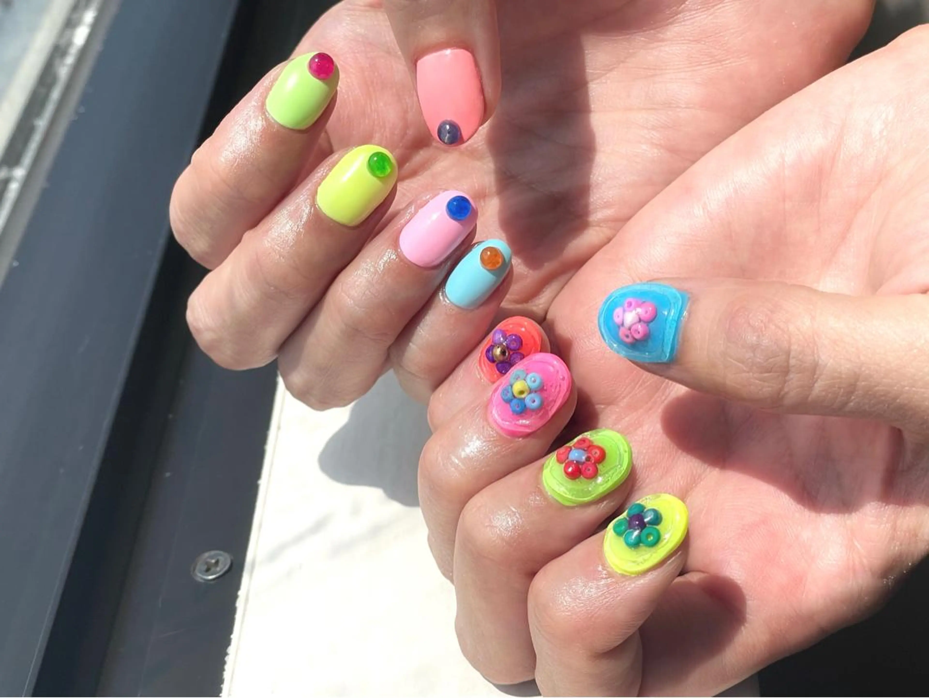 ショート m kaori𓃟のネイルデザイン