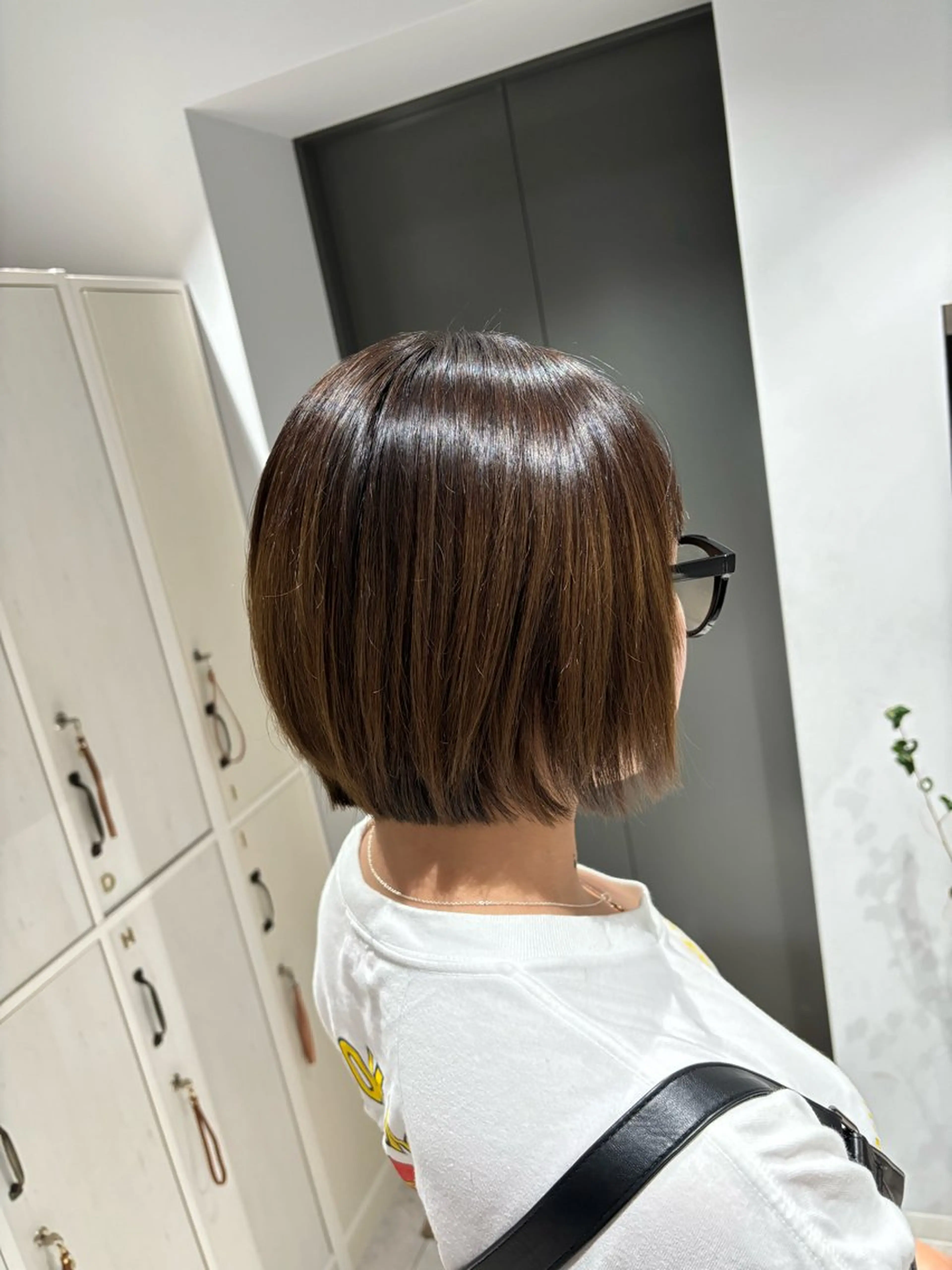 ショート ショートボブ ボブ レイヤーカット ショートヘア 縮毛矯正 カット 縮毛矯正 トリートメント LOOSE立川 SHIMODA🧸のヘアスタイル