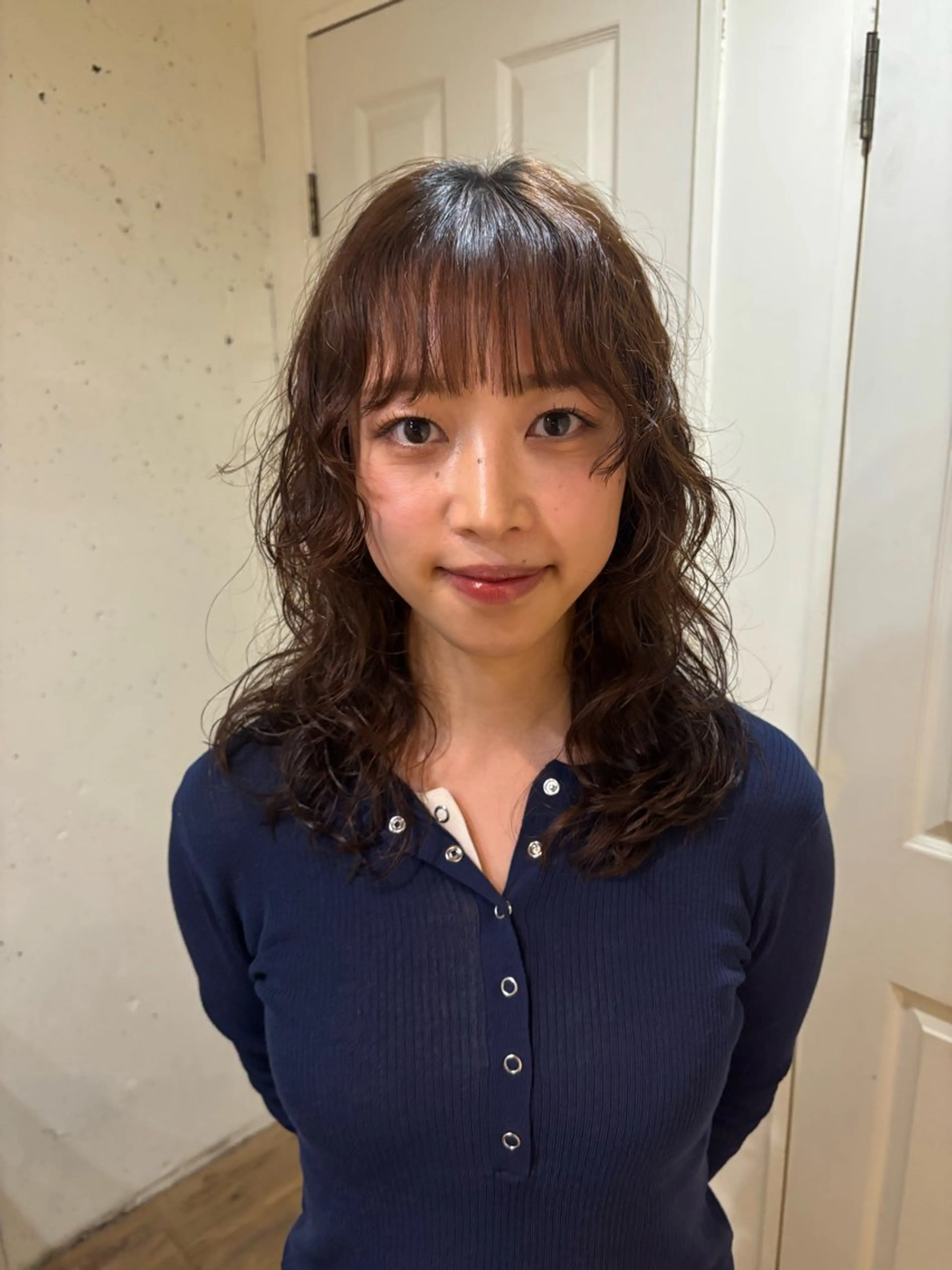 ミディアム パーマ カット パーマ kaito パーマ募集！🔵のヘアスタイル