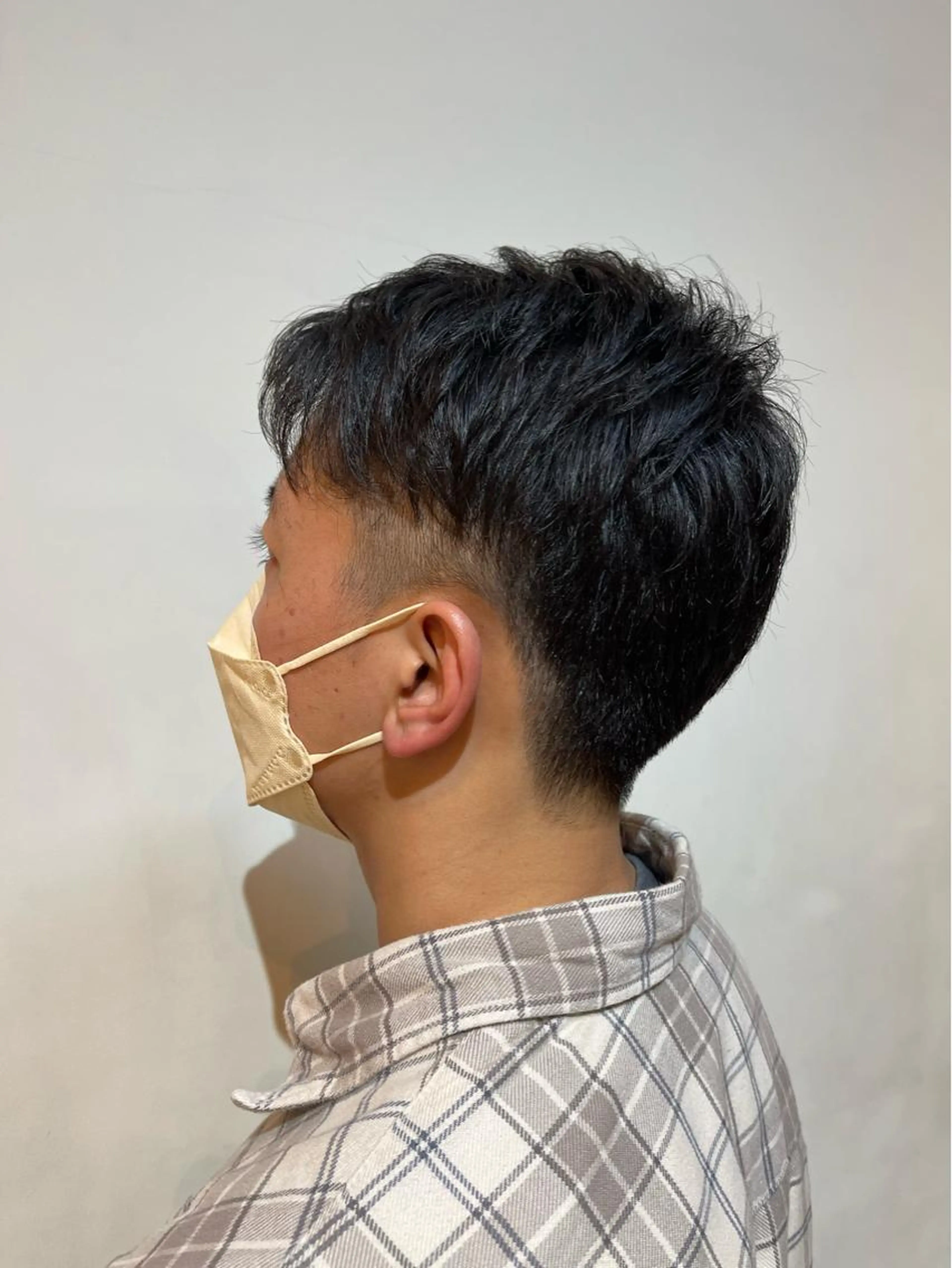 メンズカット＋ワンカラーの写真