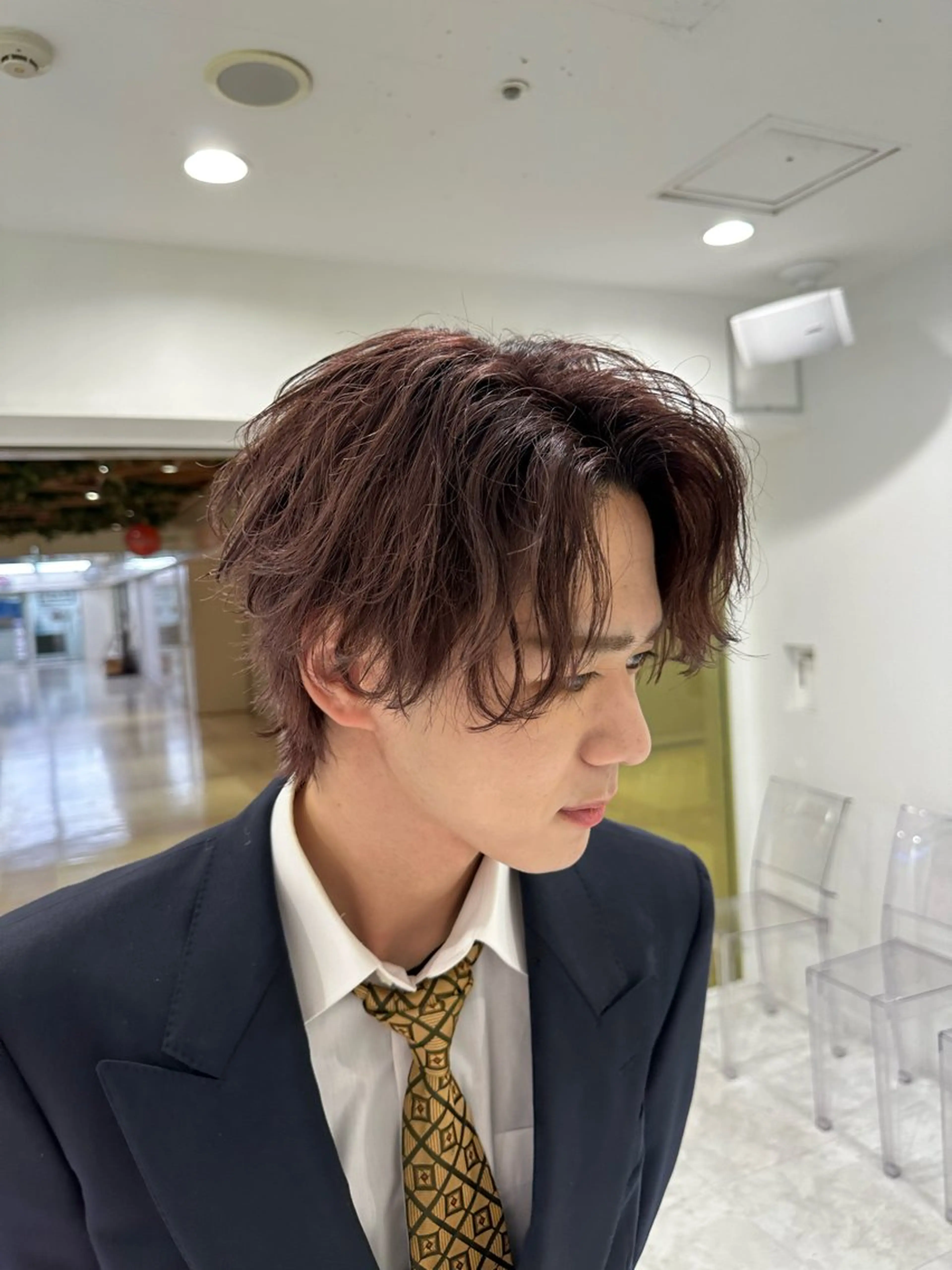 パーマ メンズ メンズパーマ 波巻きパーマ スパイラルパーマ カット パーマ 渋谷/透明感カラー /半個室/こうめいのヘアスタイル