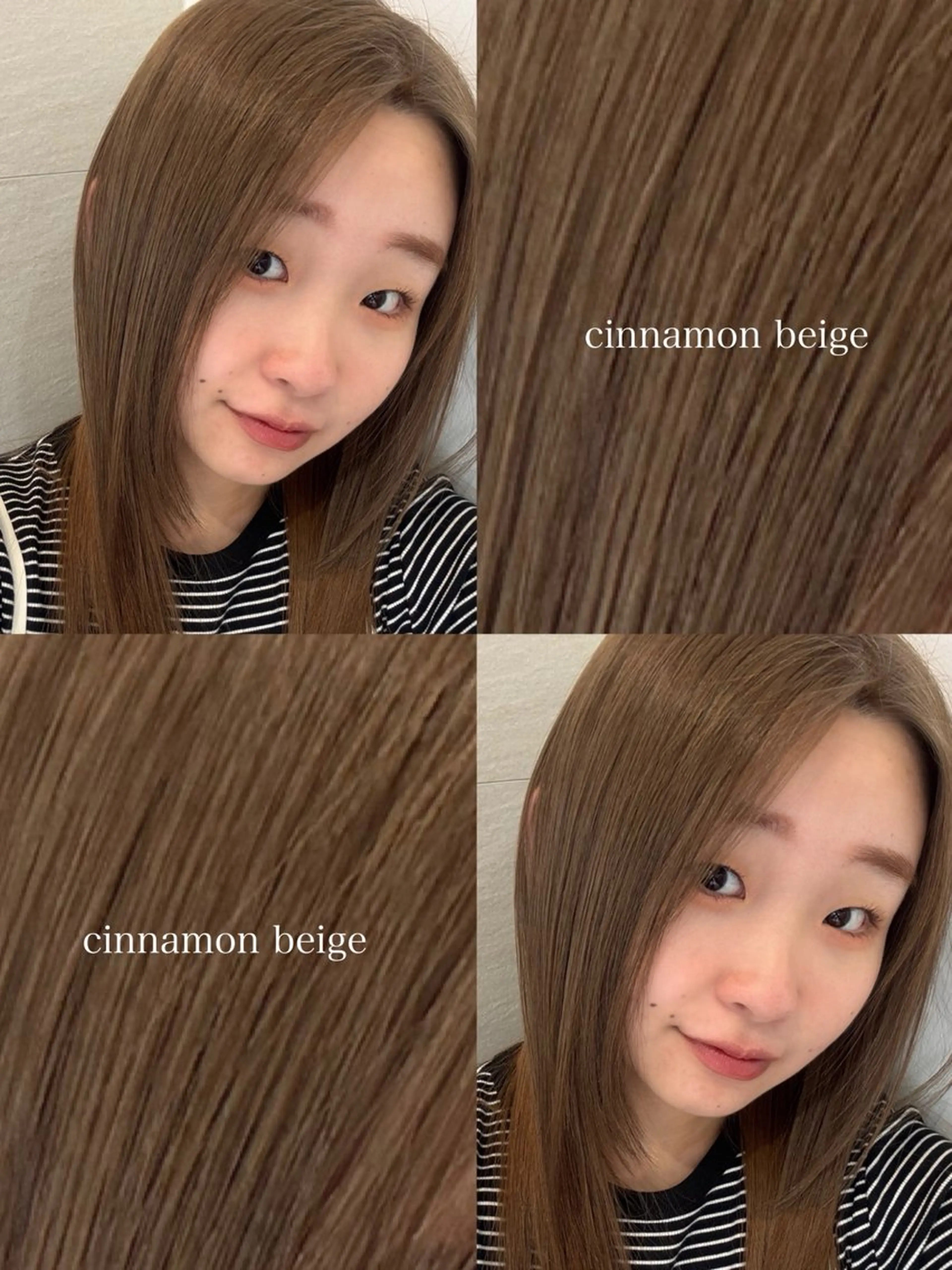 セミロング ヘアカラー 透明感カラー🤎/ ツヤカラー/さくらのヘアスタイル