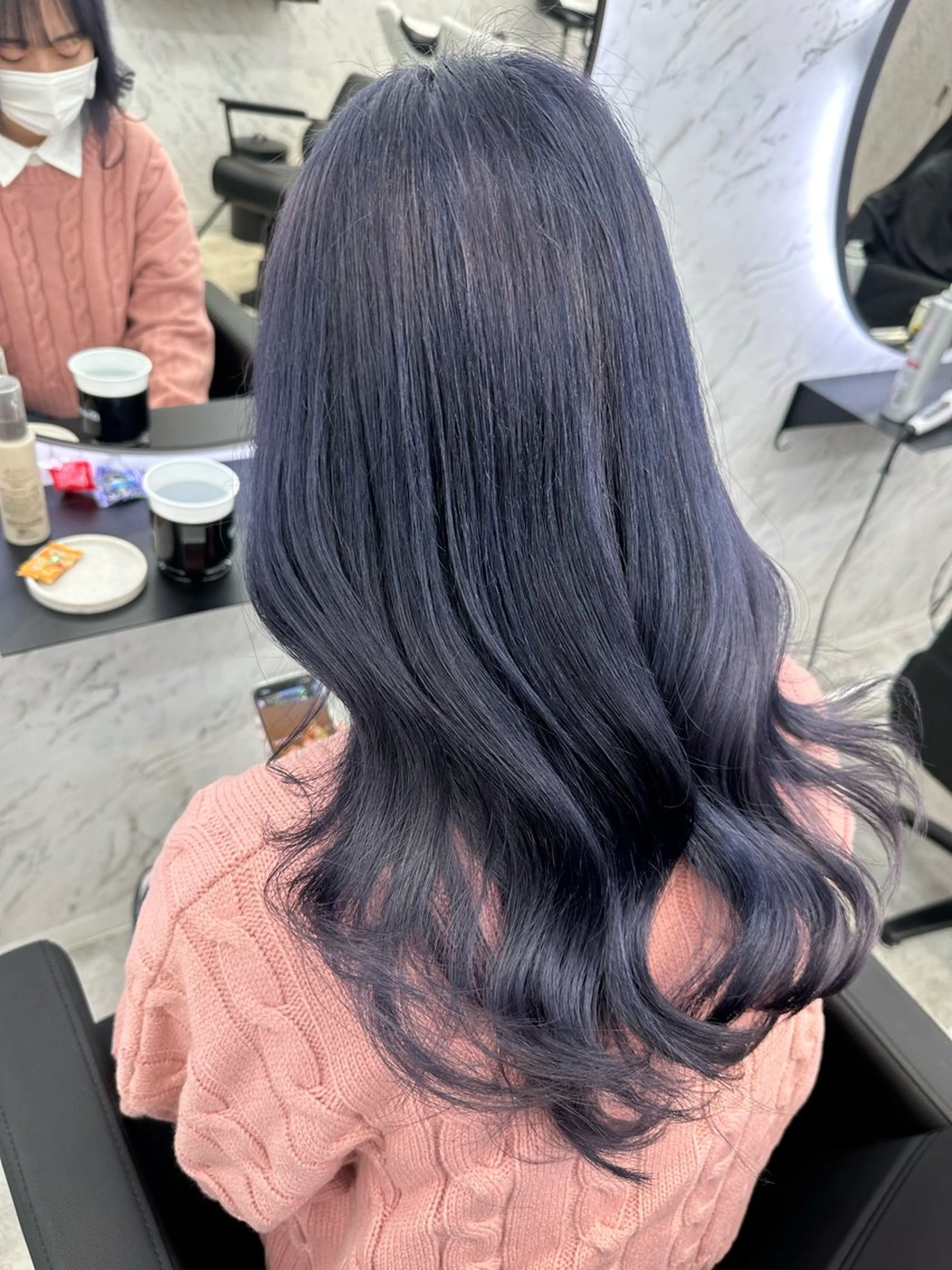 ロング カラー パープルカラー ヘアカラー トリートメント 韓国艶カラー 🇰🇷💎MIUのヘアスタイル