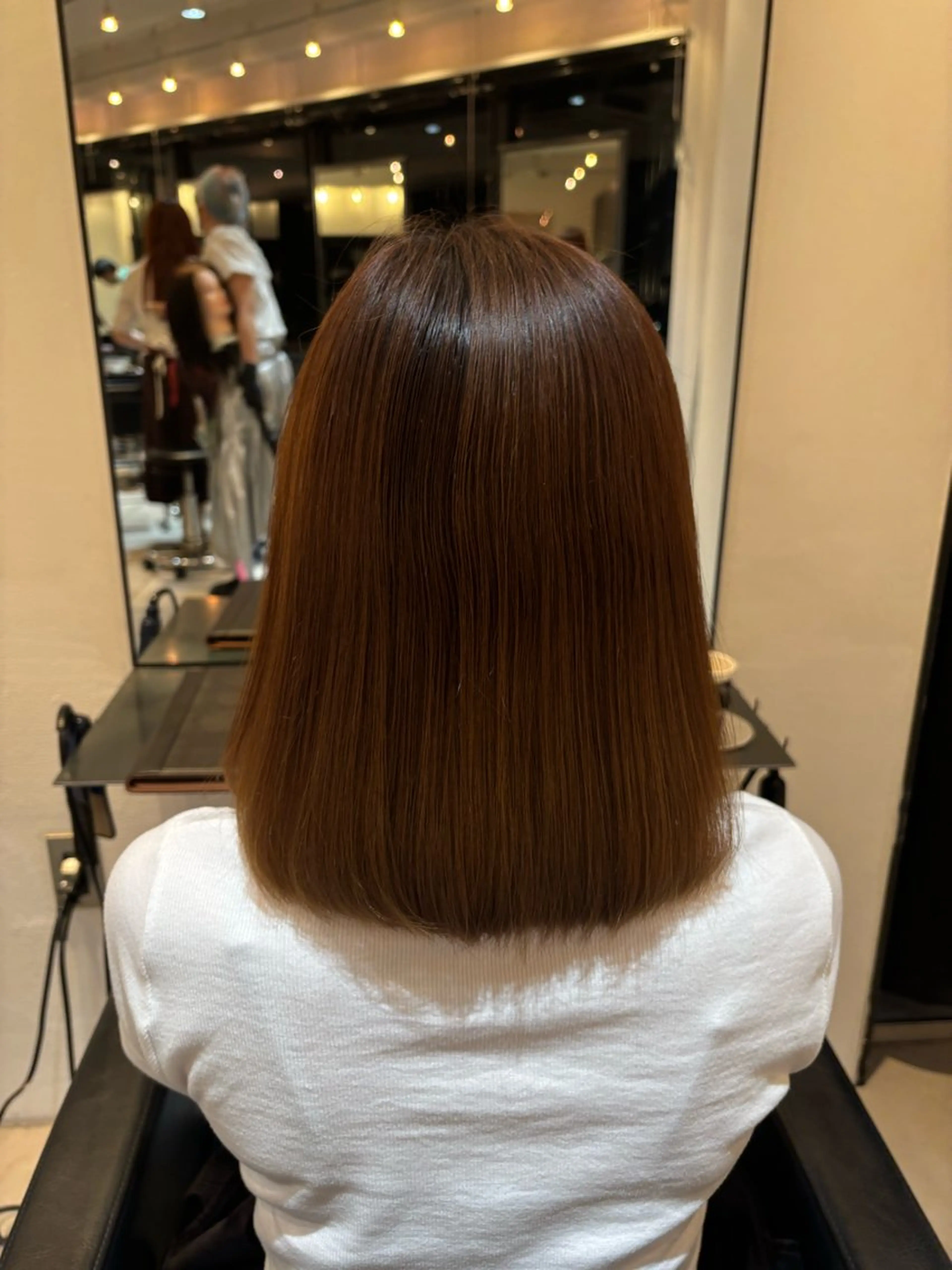 セミロング 落合 智登世/ カラーモデル募集中のヘアスタイル