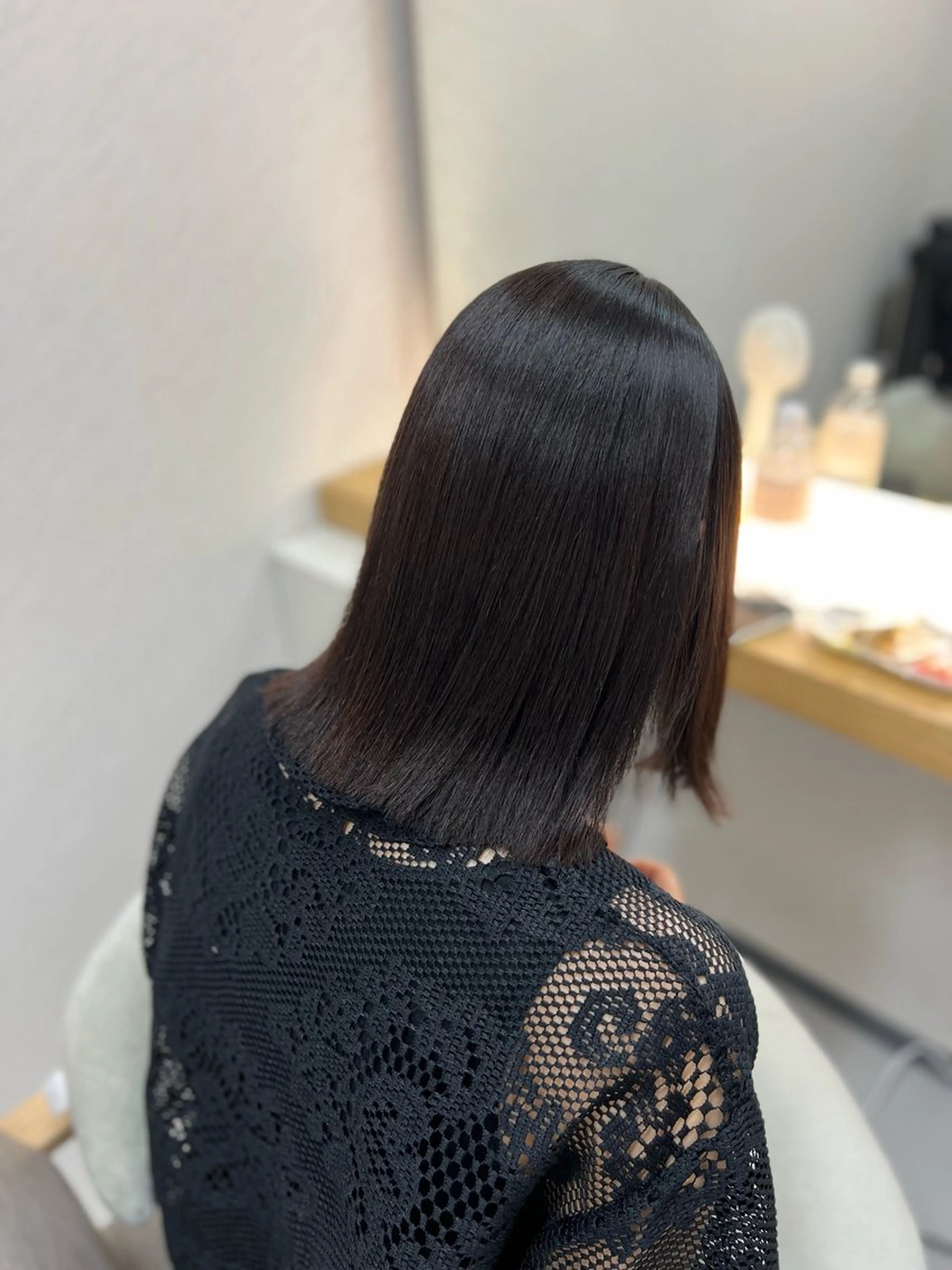 ミディアム カット 縮毛矯正 トリートメント ECLART 町田　井口聖也のヘアスタイル