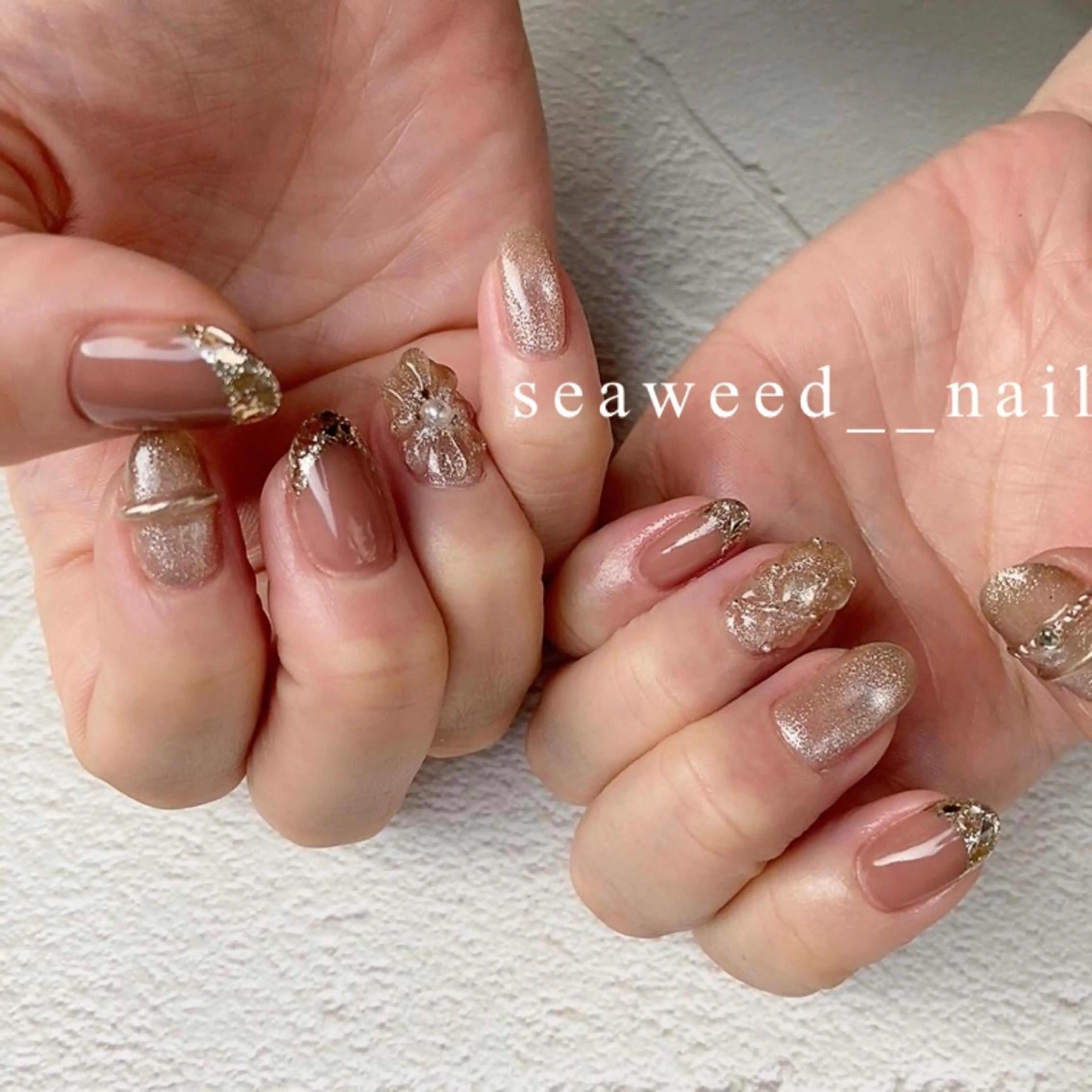ネイル ぷっくりネイル seaweed nailのネイルデザイン