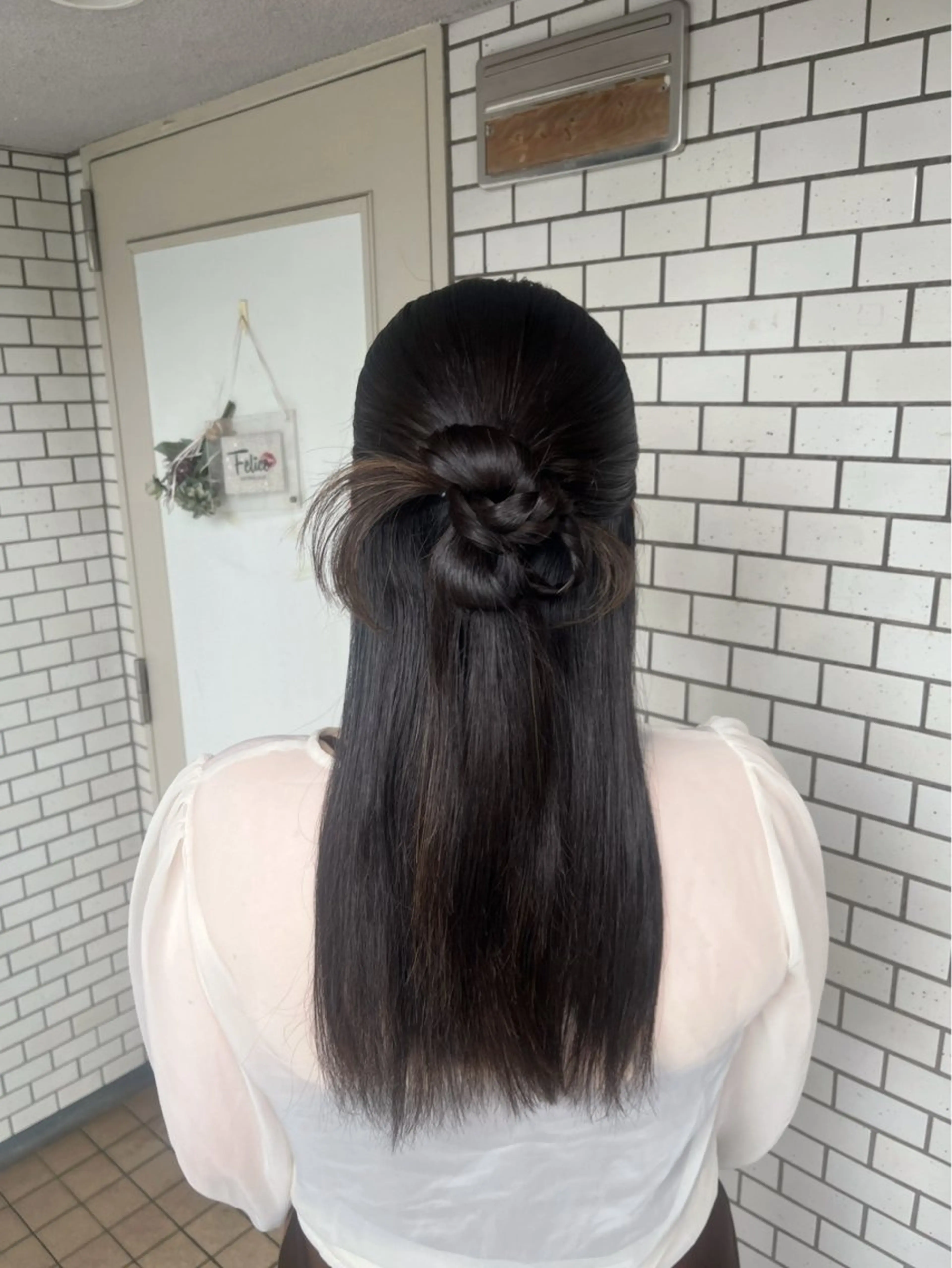 ヘアアレンジ ハーフアップ ヘアセット 垢抜けヘアメイク🫧 JURI🪽のヘアスタイル