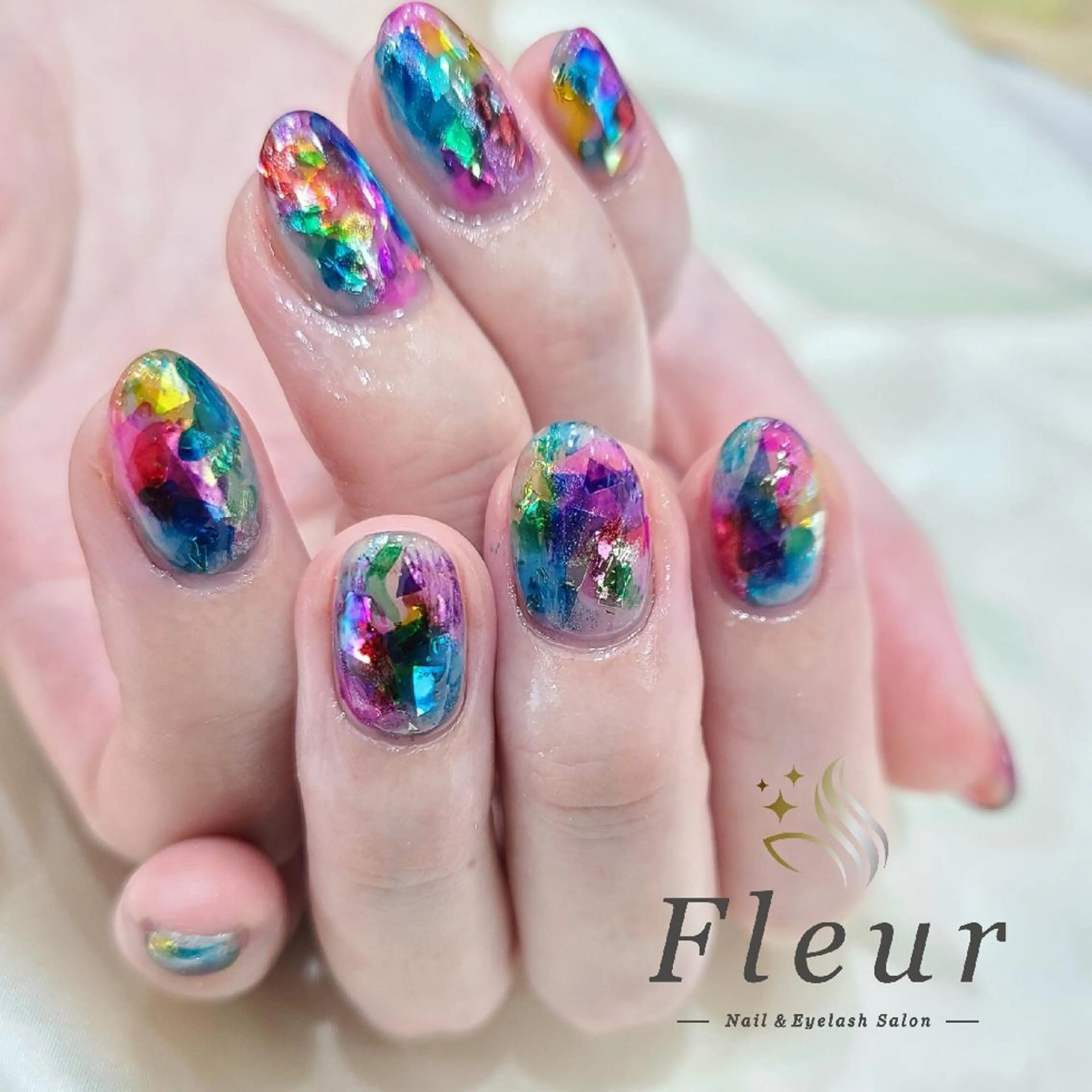 ショート ネイル nail&eye ♡Fleur♡のネイルデザイン