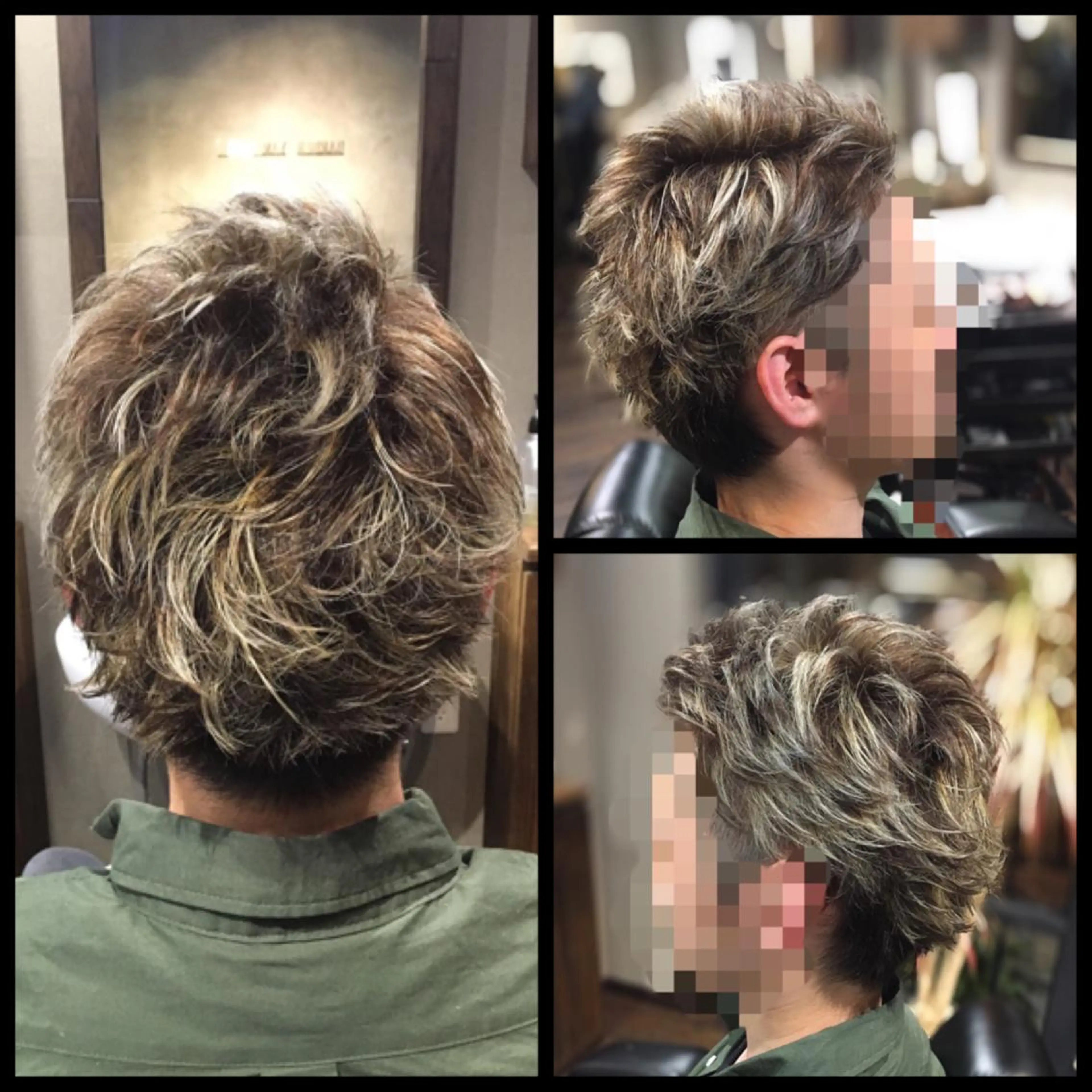 ショート カラー メンズ メンズハイライト ハイライトカラー ハイライト BARBER YAMAMICHI所属・山城 ゆきのエステ・リラクイメージ