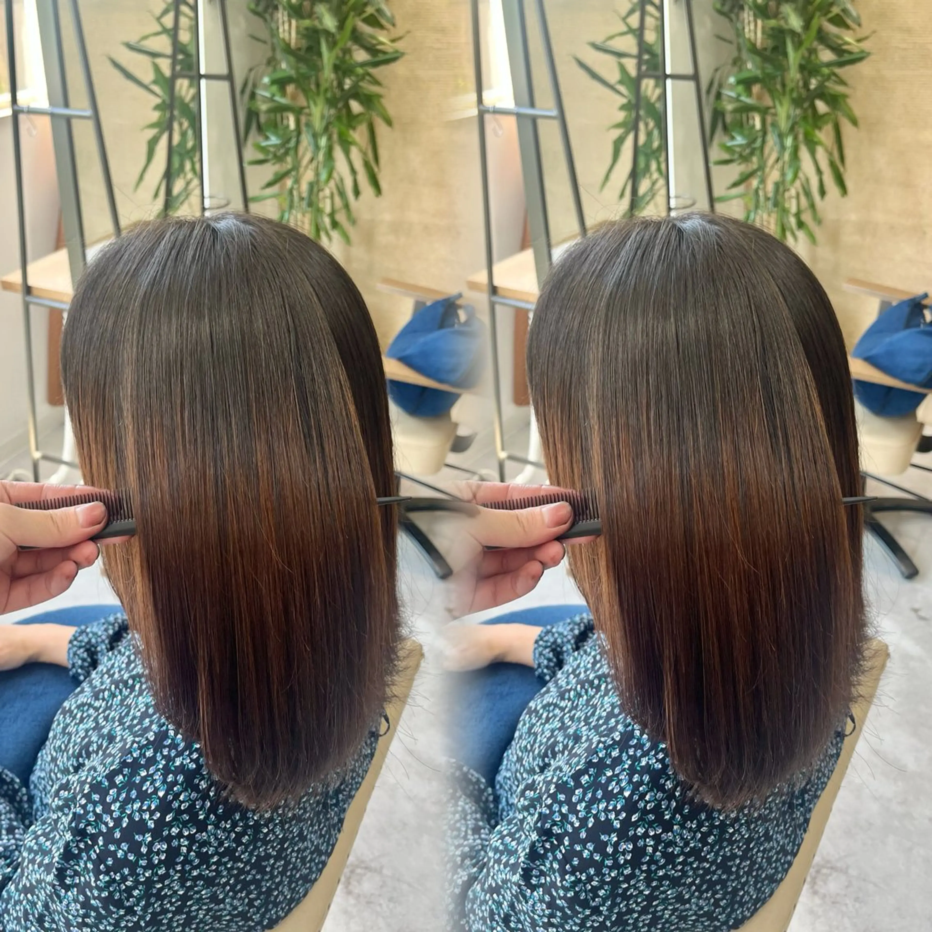 セミロング カット 縮毛矯正 トリートメント 縮毛矯正/髪質改善/ 斉藤春のヘアスタイル