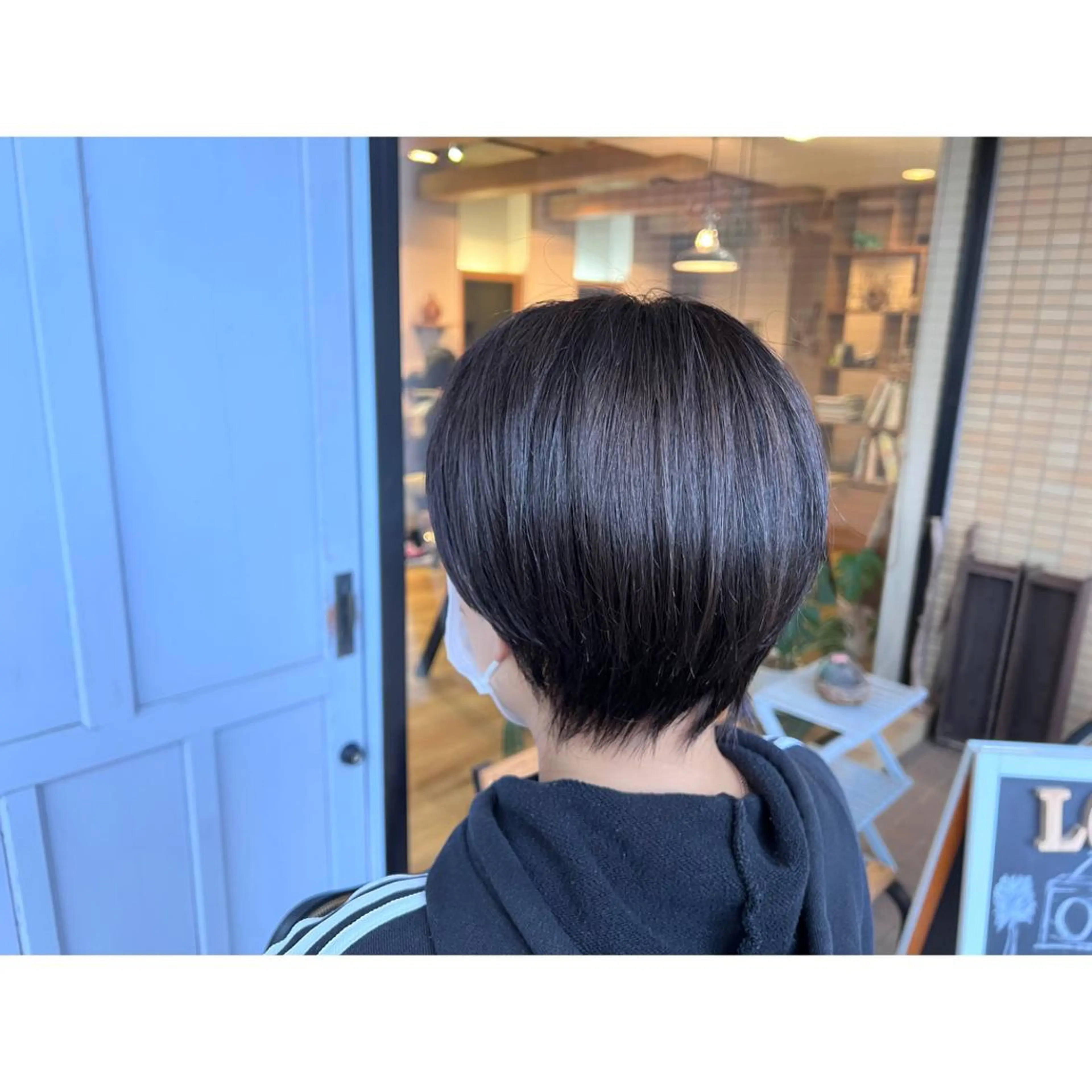 ショート カラー アッシュ オレンジ ヘアカラー トリートメント ツキダテ ユイのヘアスタイル